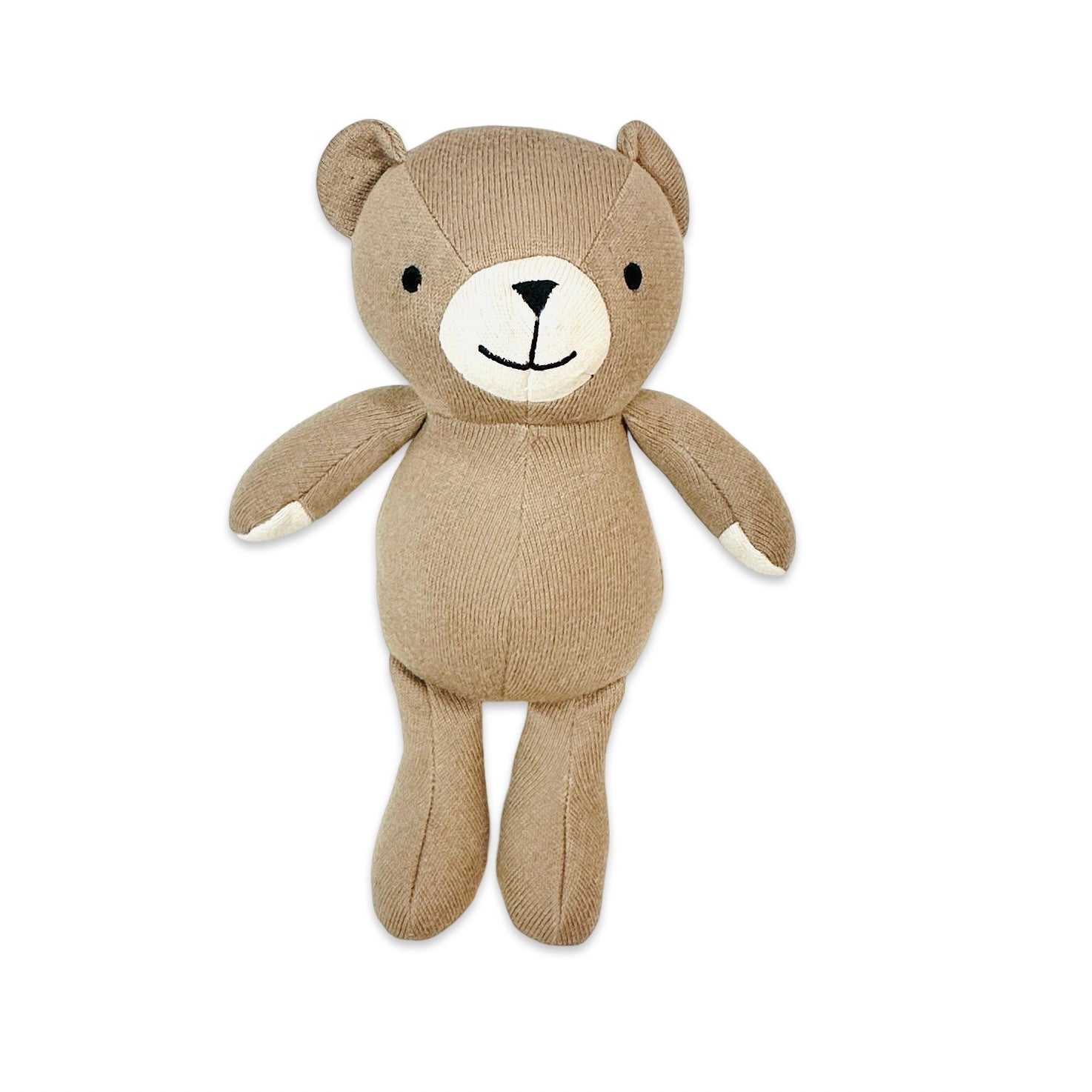 Peanut Lil Bear Knit Stuffed Animal Soft Toy (Organic Cotton)