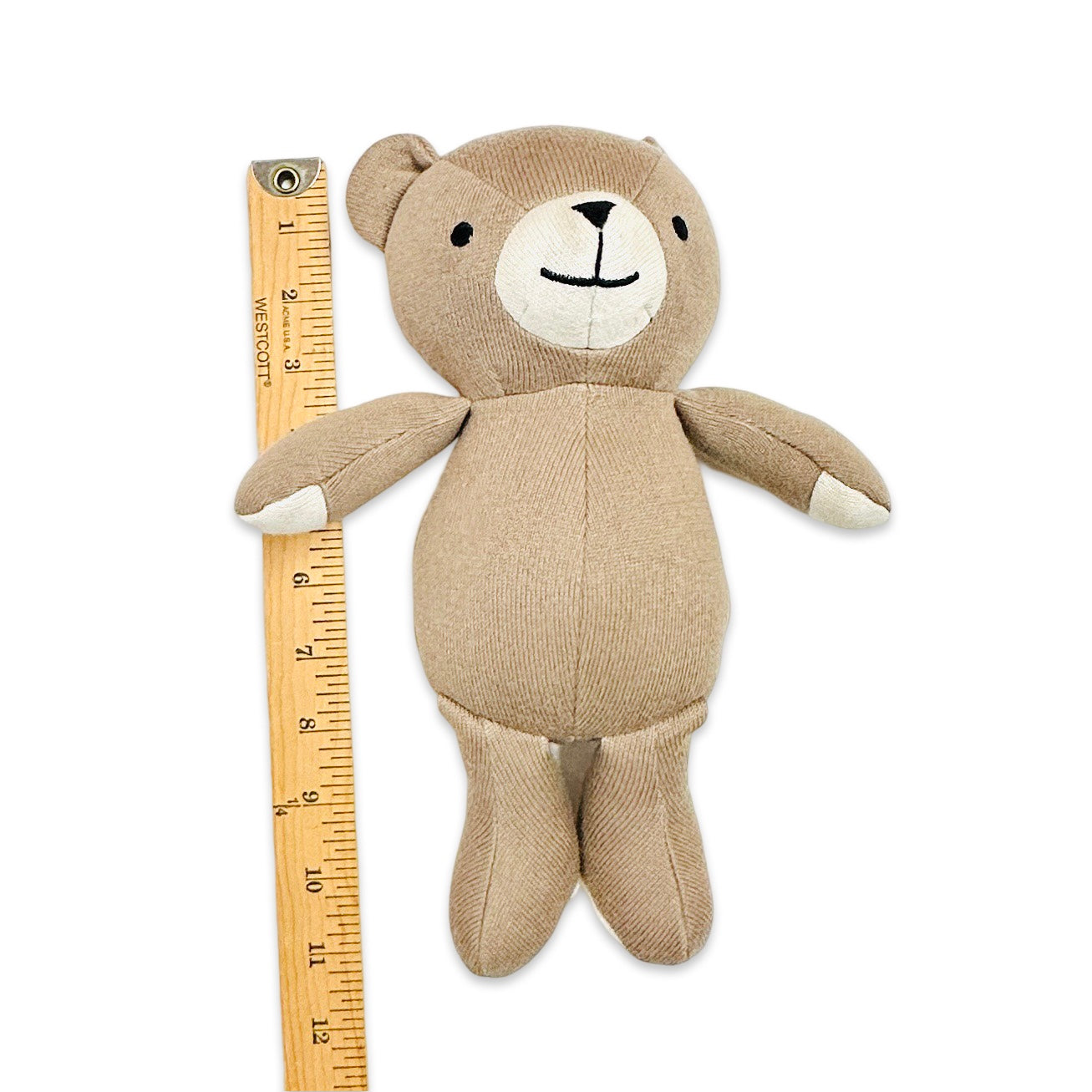Peanut Lil Bear Knit Stuffed Animal Soft Toy (Organic Cotton)