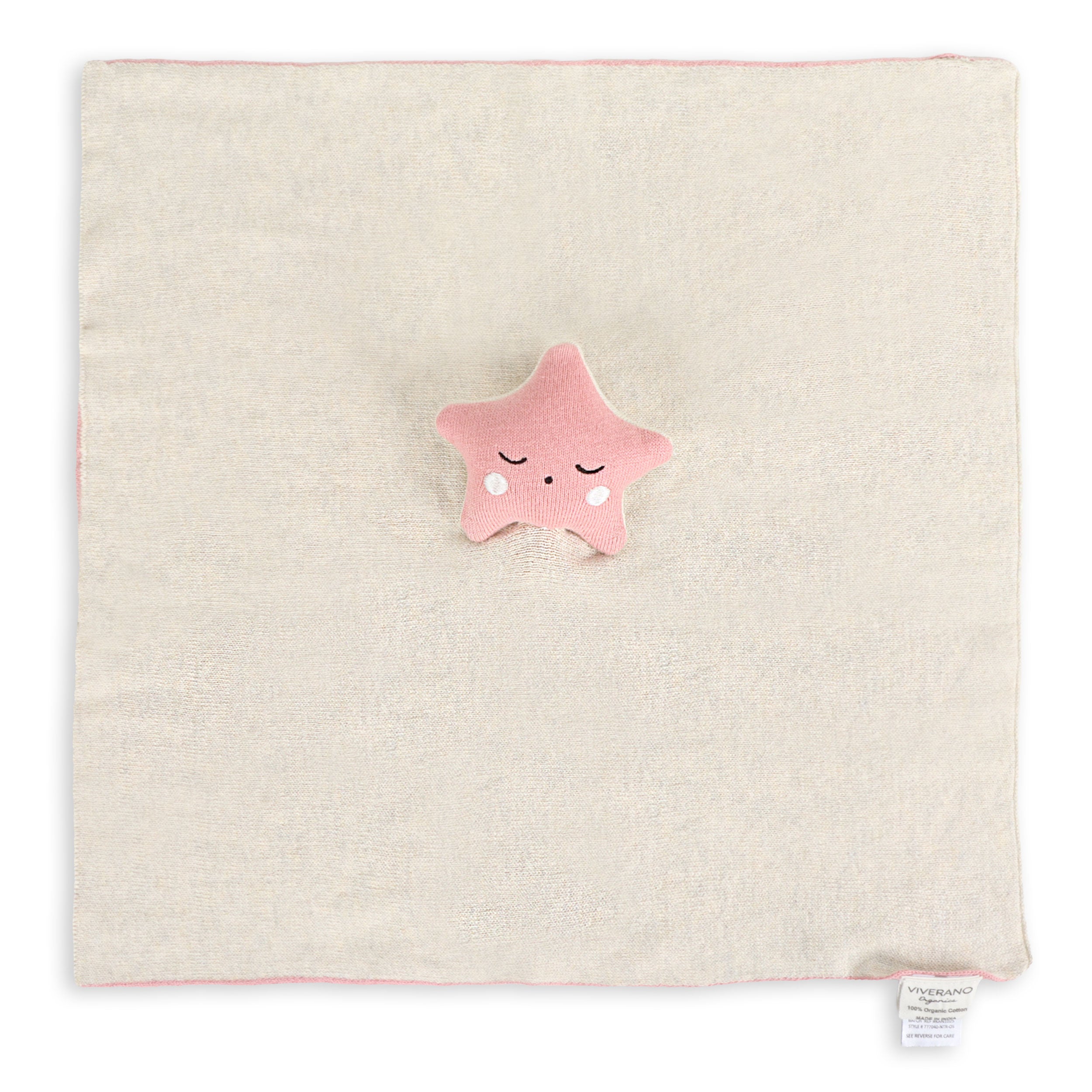 Stars - Jacquard Knit Baby Blanket & Lovey Gift SET (Organic)
