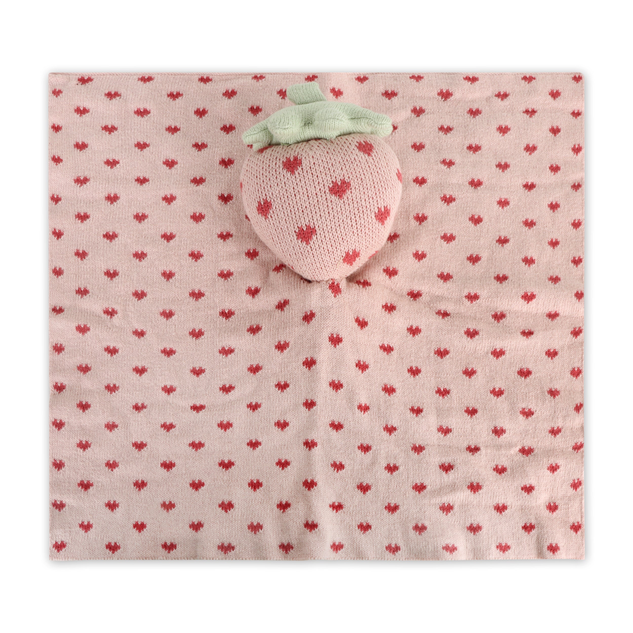 Strawberry - Organic Baby Lovey Security Blanket