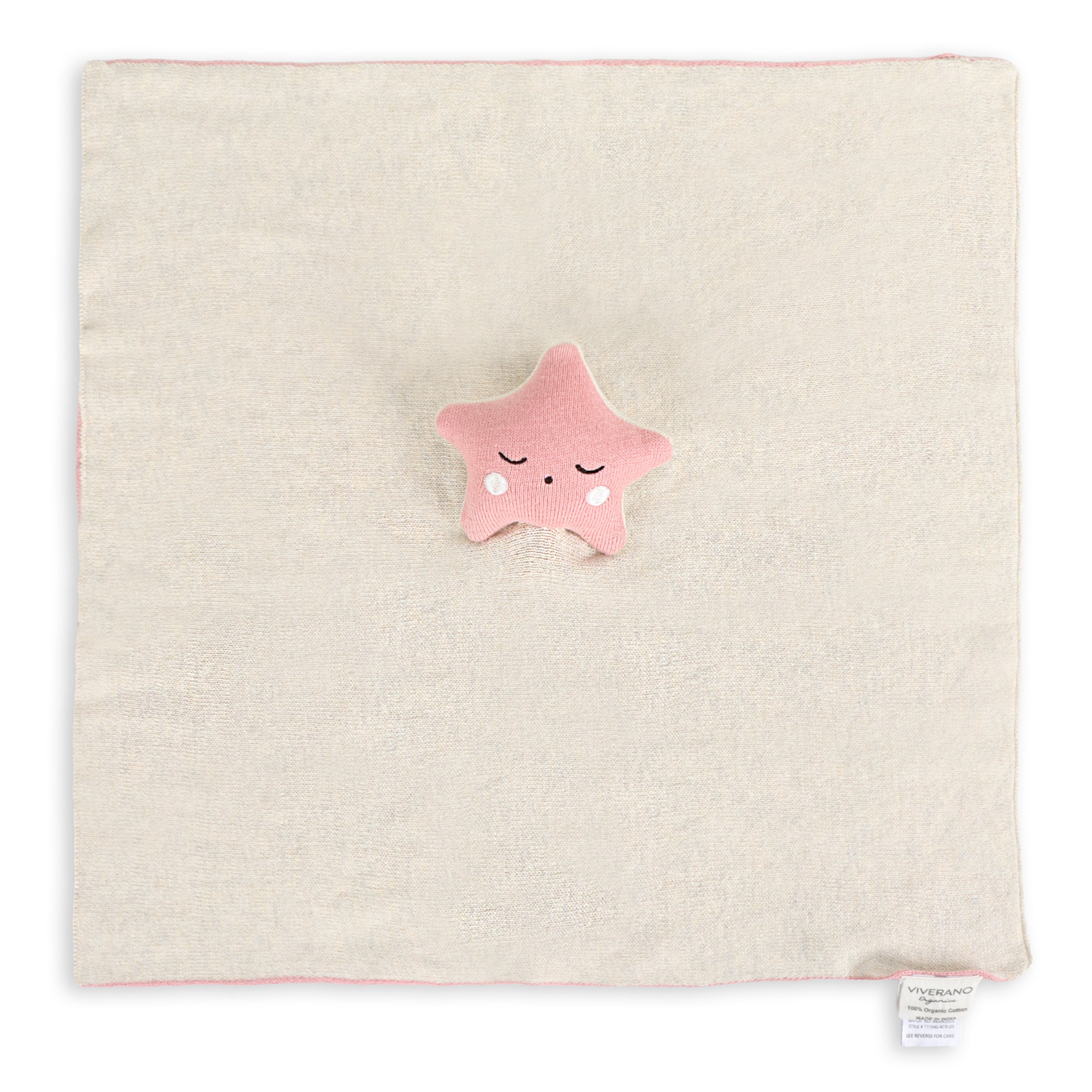 Star - Organic Baby Lovey Security Blanket Cuddle Cloth