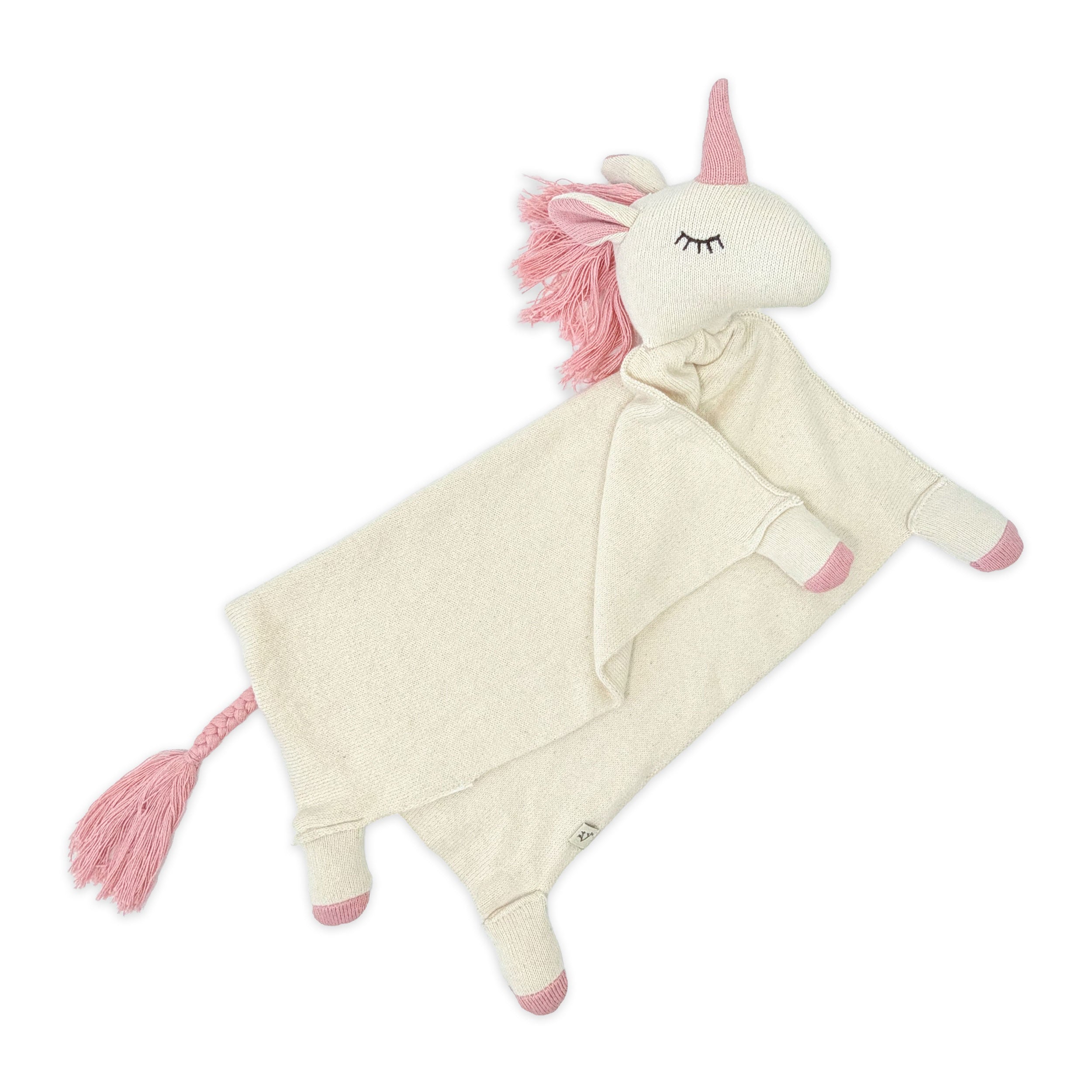 Unicorn - Organic Baby Lovey Security Blanket Cuddle Cloth