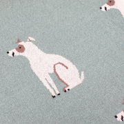 Dogs- Jacquard Sweater Knit Organic Cotton Baby Blankets by Viverano