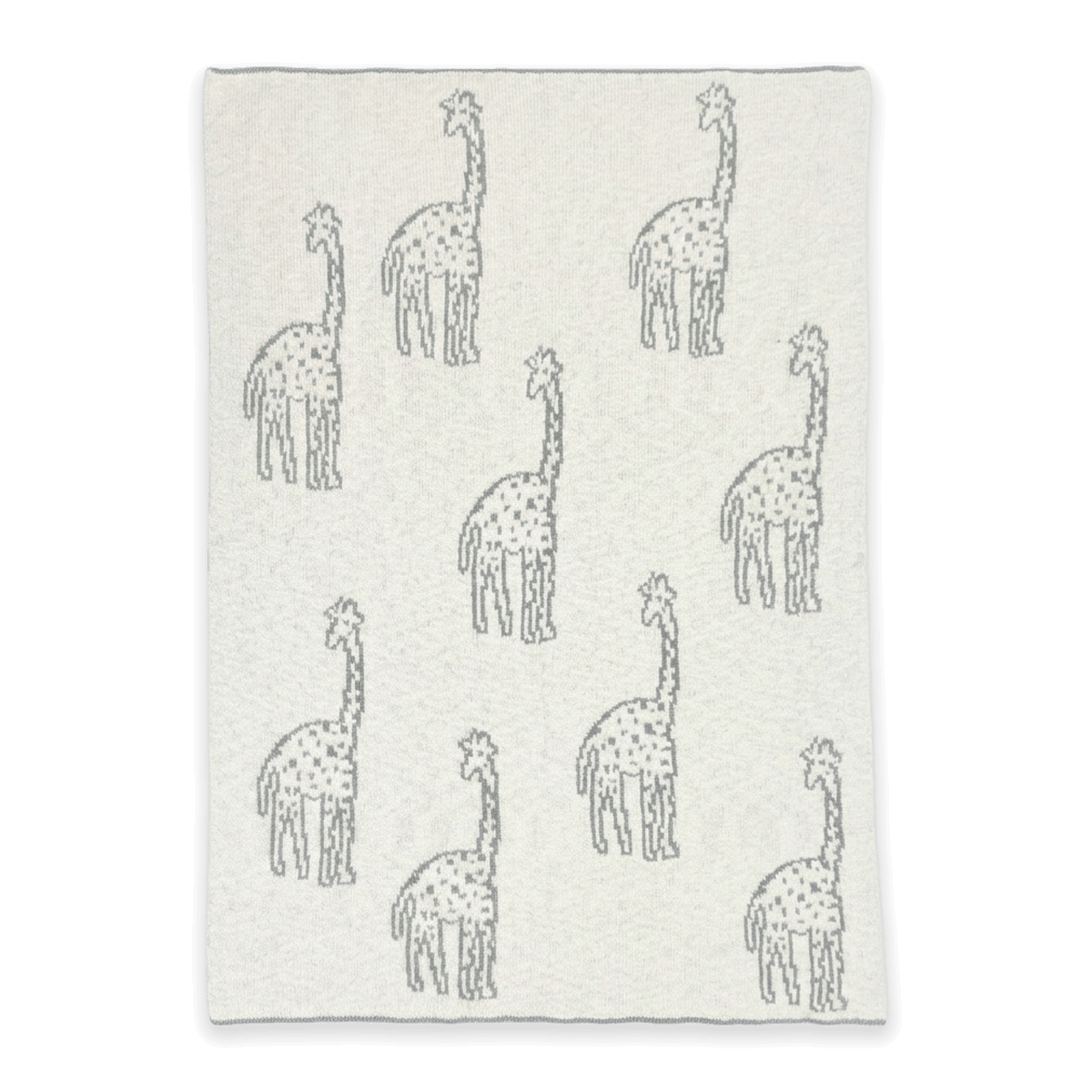 Giraffe - Reversible Jacquard Sweater Knit Baby Blanket (Organic Cotton)