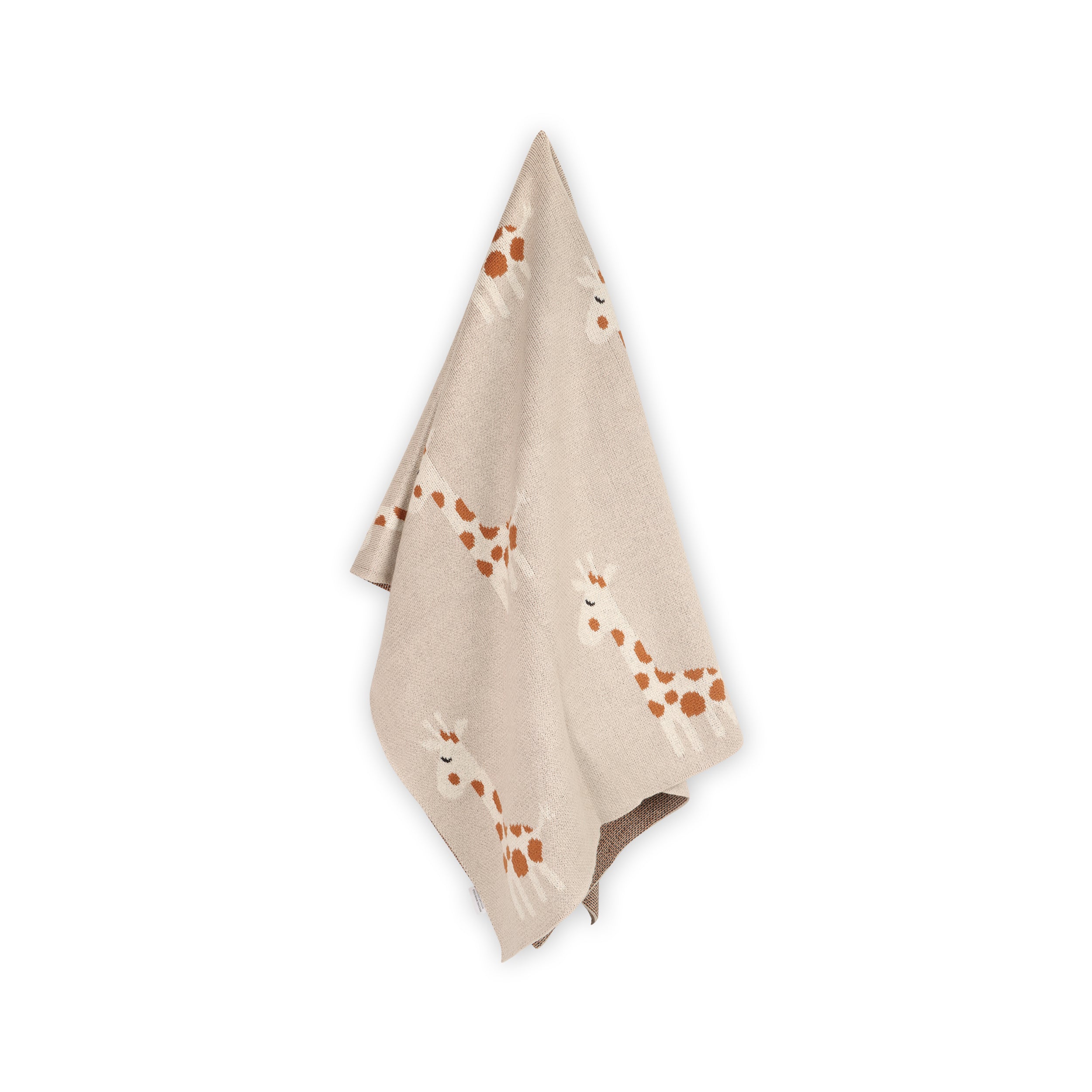 Giraffe - Jacquard Sweater Knit Baby Blanket (Organic Cotton) Texture