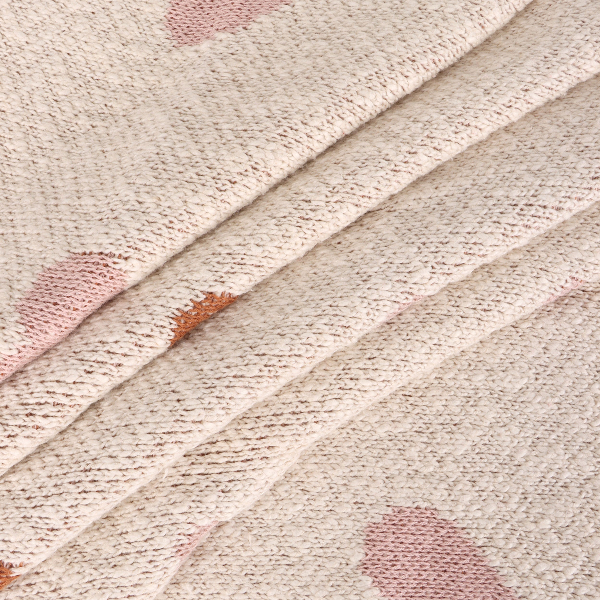Loving Hearts - Organic Cotton Jacquard Sweater Knit Baby Blanket
