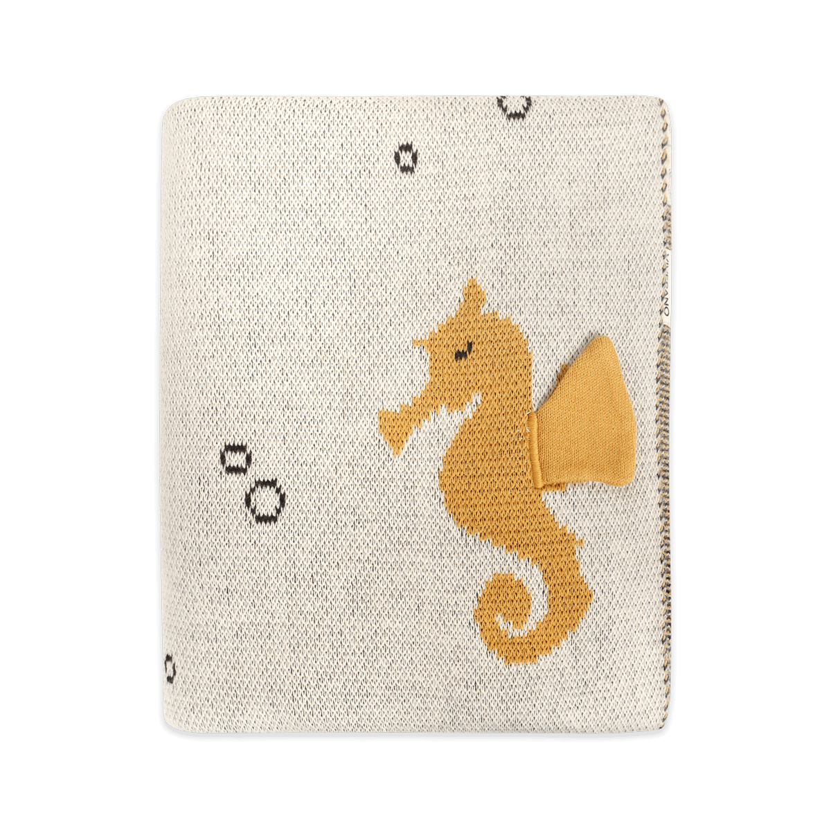 Ocean Life 3D - Organic Cotton Jacquard Sweater Knit Baby Blankets by Viverano