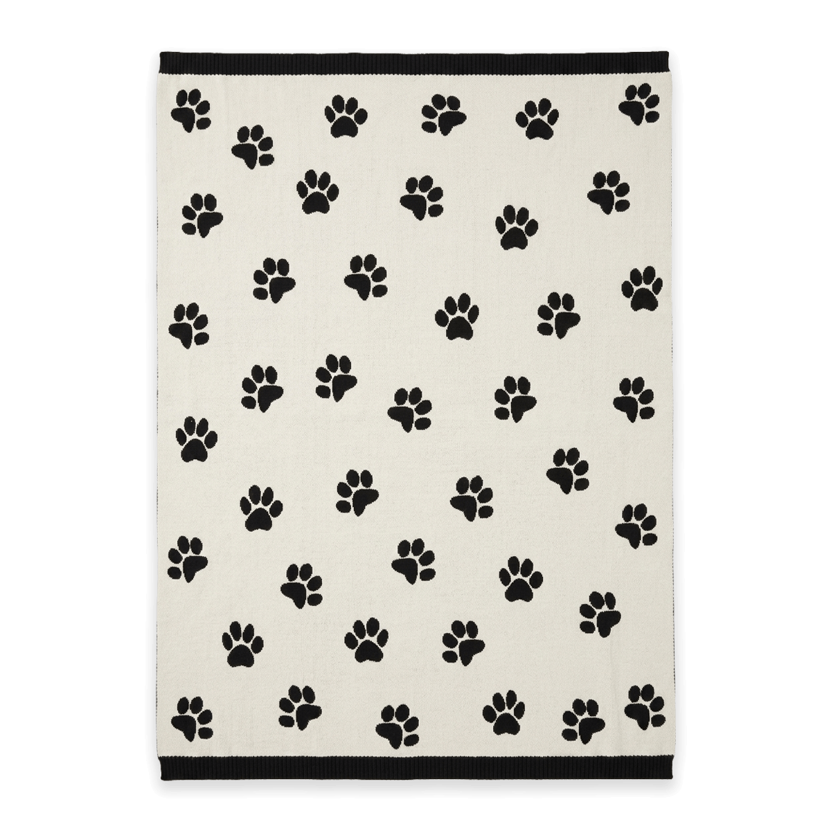 Dog Paw - Jacquard Sweater Knit Baby Blanket (Organic Cotton)