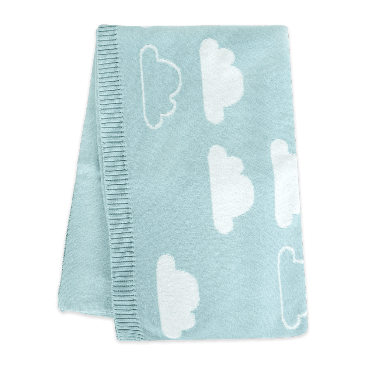Cloud - Reversible Jacquard Sweater Knit Baby Blanket (Organic Cotton)