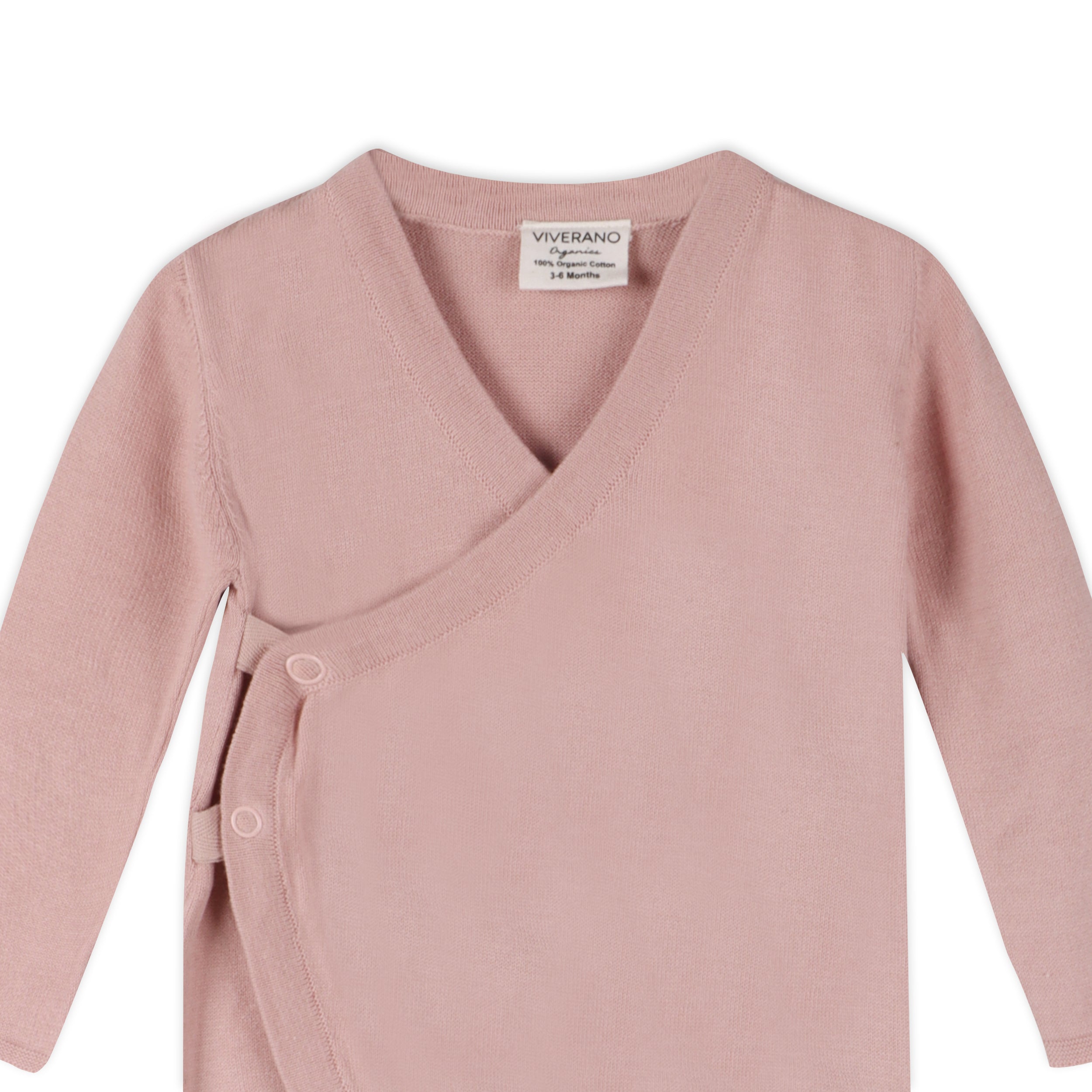 Milan Earthy Sweater Knit Baby Kimono Footie Coverall (Organic Cotton)