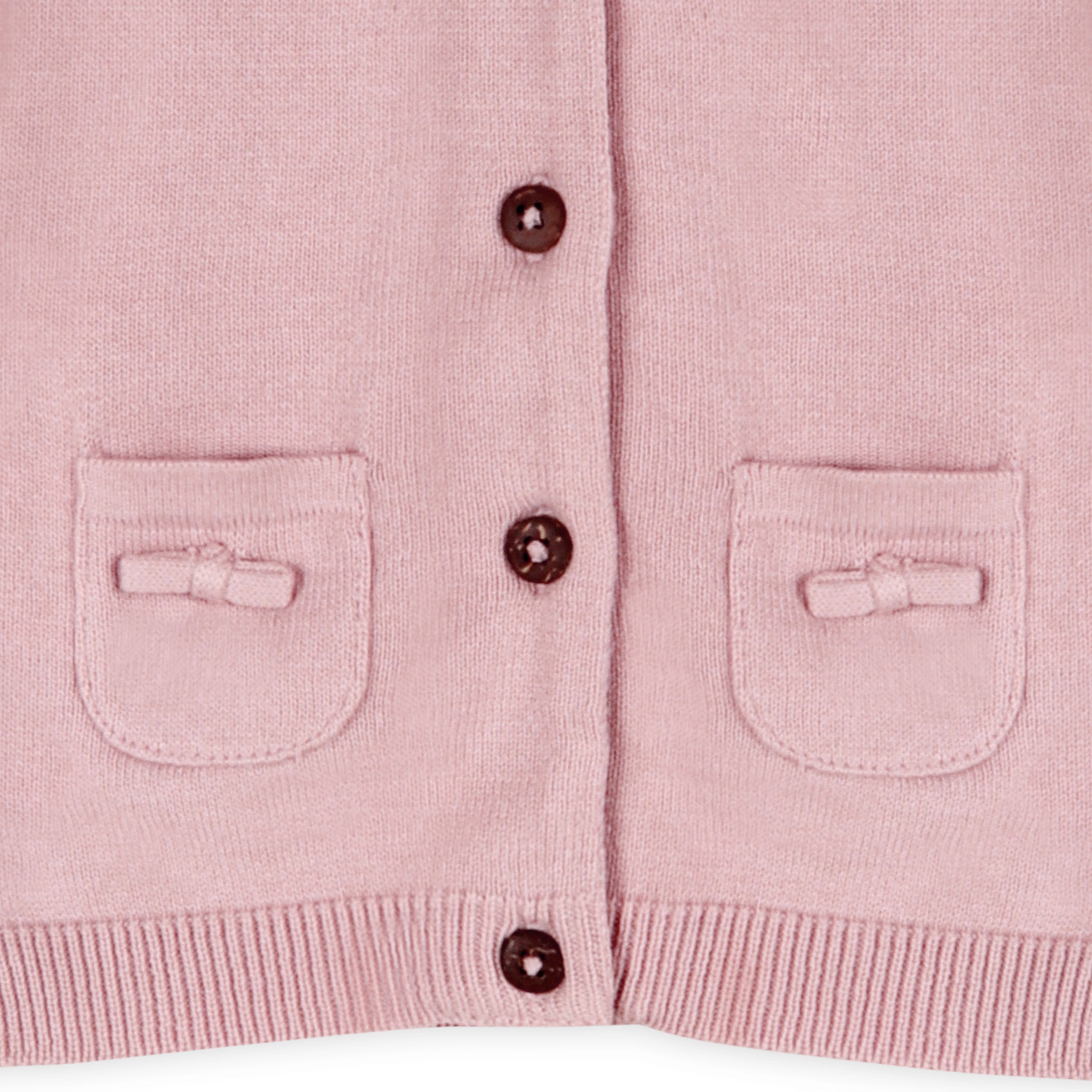 Milan Earthy Baby Button Cardigan Sweater Knit (Organic Cotton)