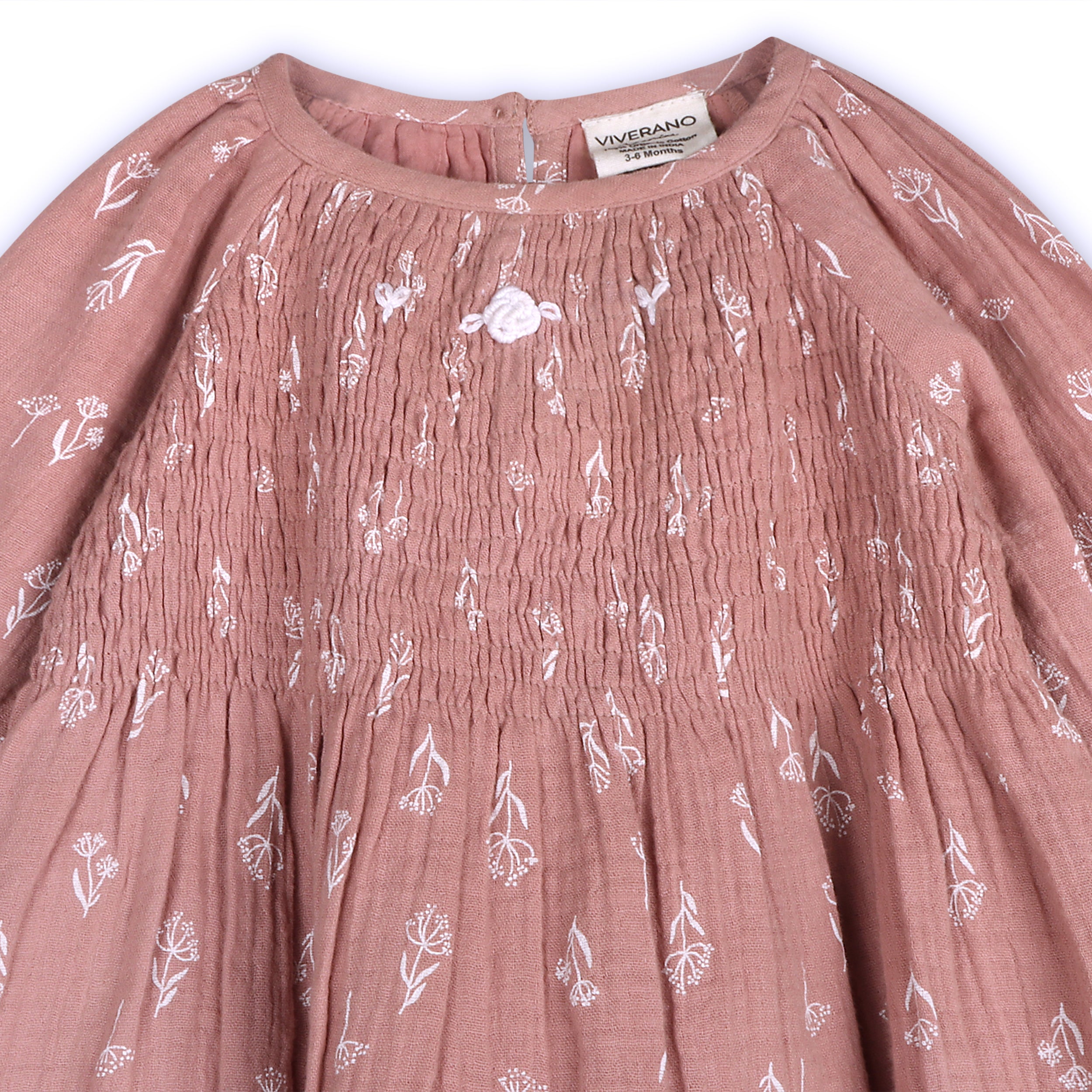 Evelina Floral Baby Dress & Bloomer Set (Organic Muslin)
