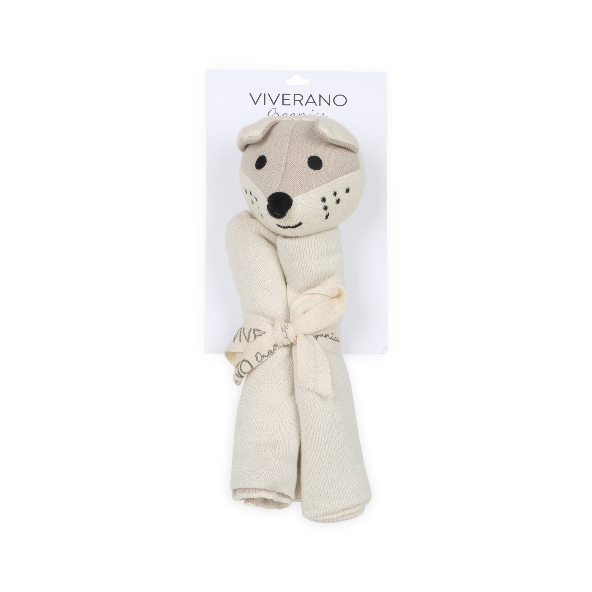 Fox - Organic Baby Lovey Security Blanket Cuddle Cloth by Viverano Organics