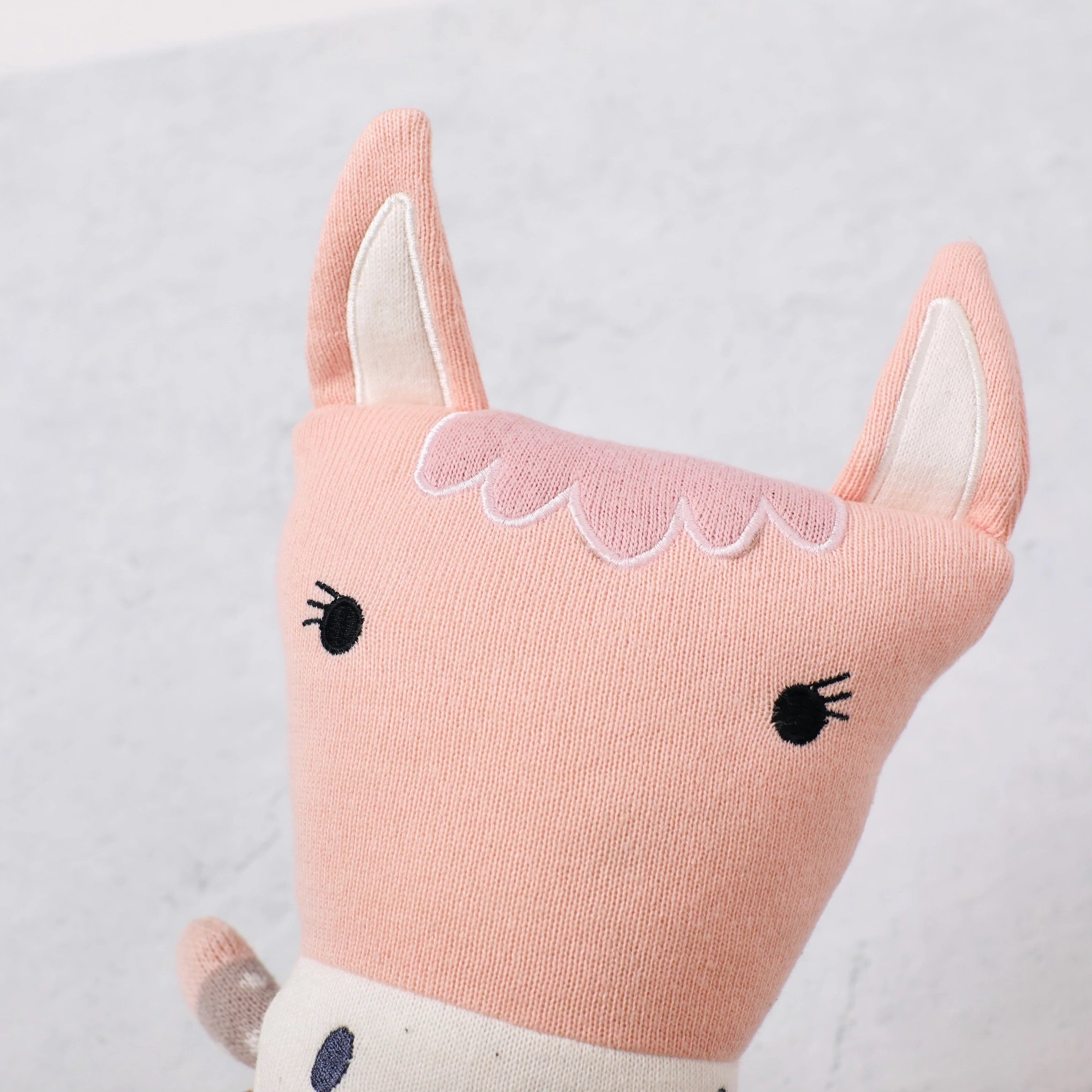 Jordan Horse Organic Cotton Hand Knit Stuffed Animal Baby Toy