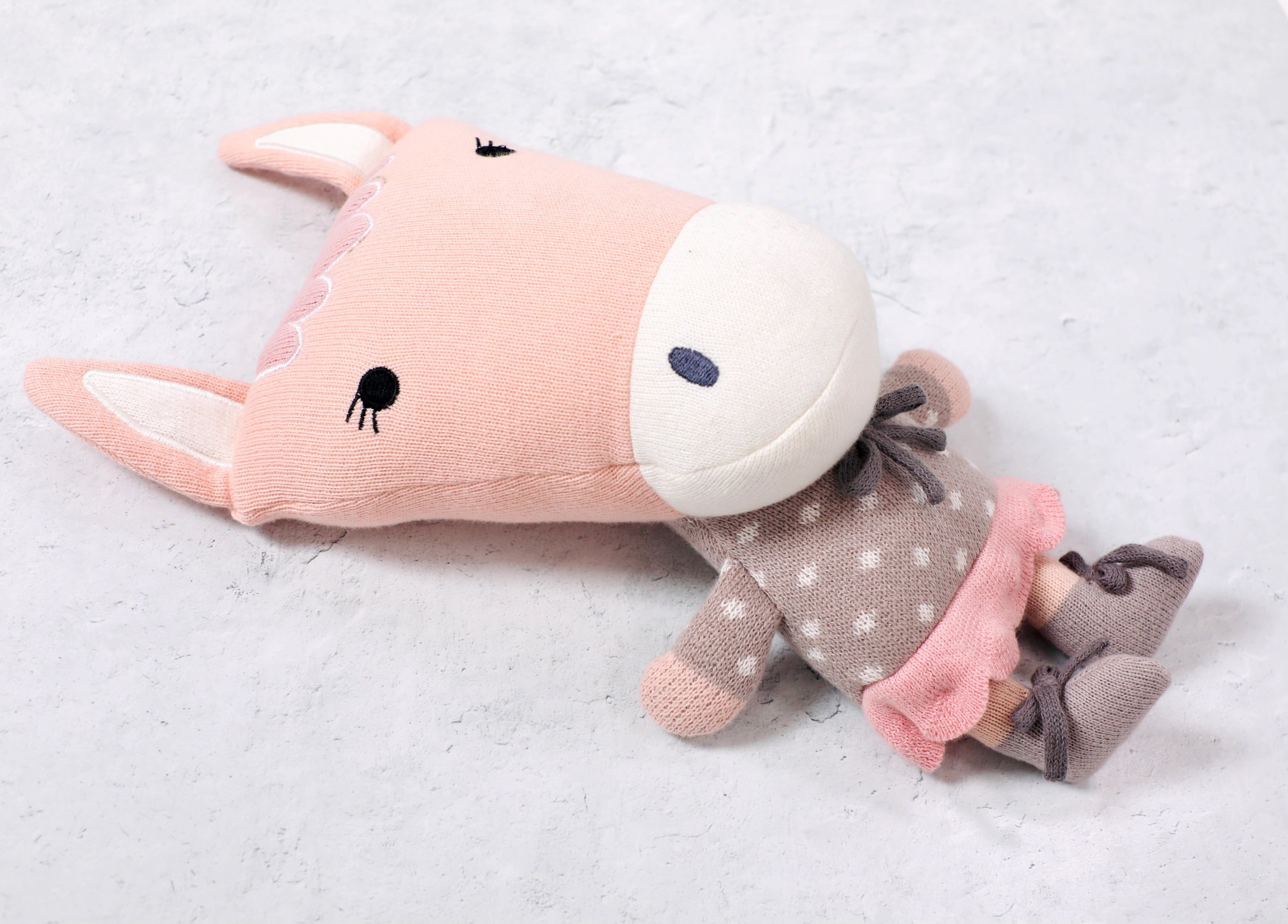 Jordan Horse Organic Cotton Hand Knit Stuffed Animal Baby Toy