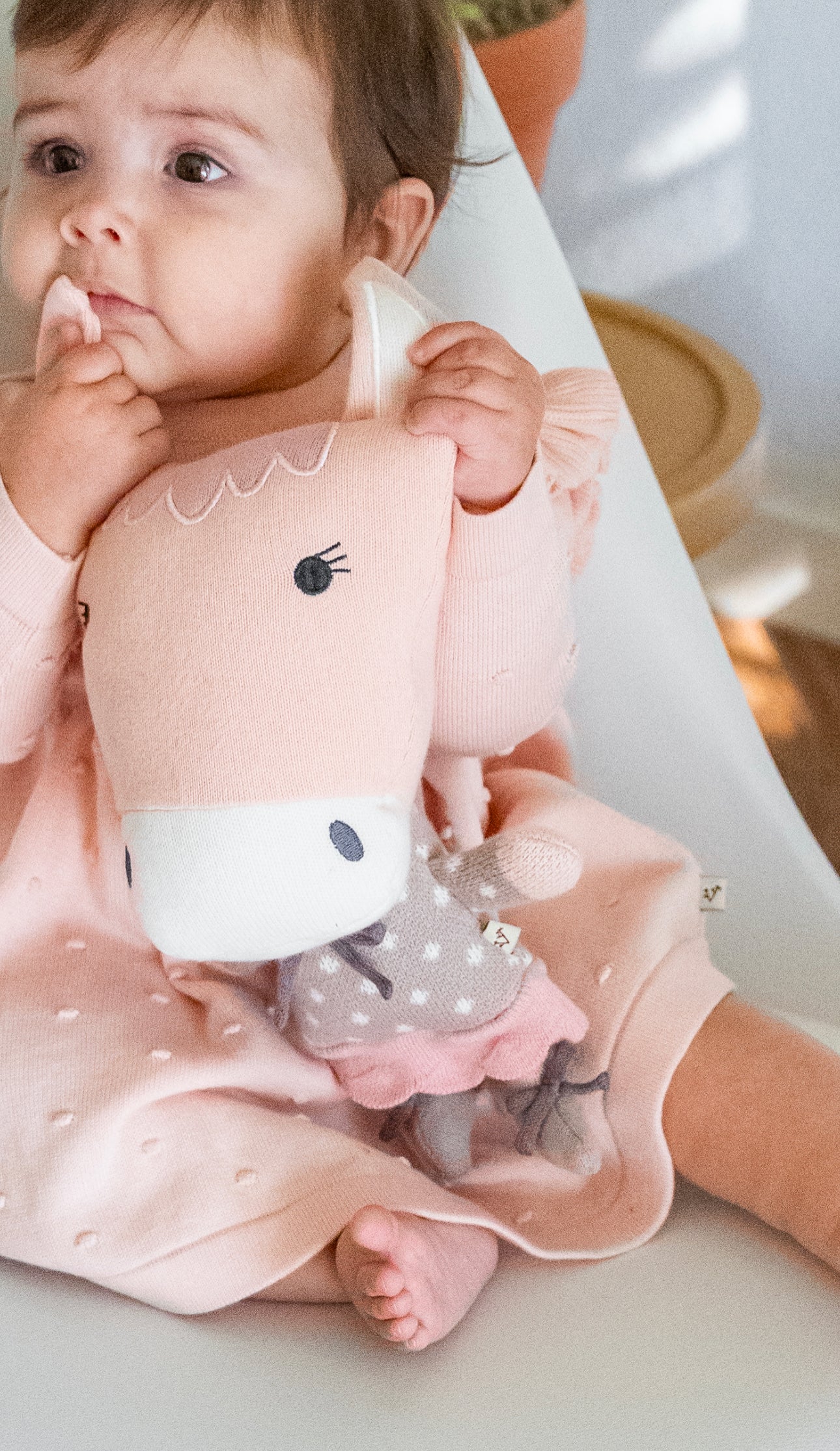 Jordan Horse Organic Cotton Fine Knit Stuffed Animal Baby Toy