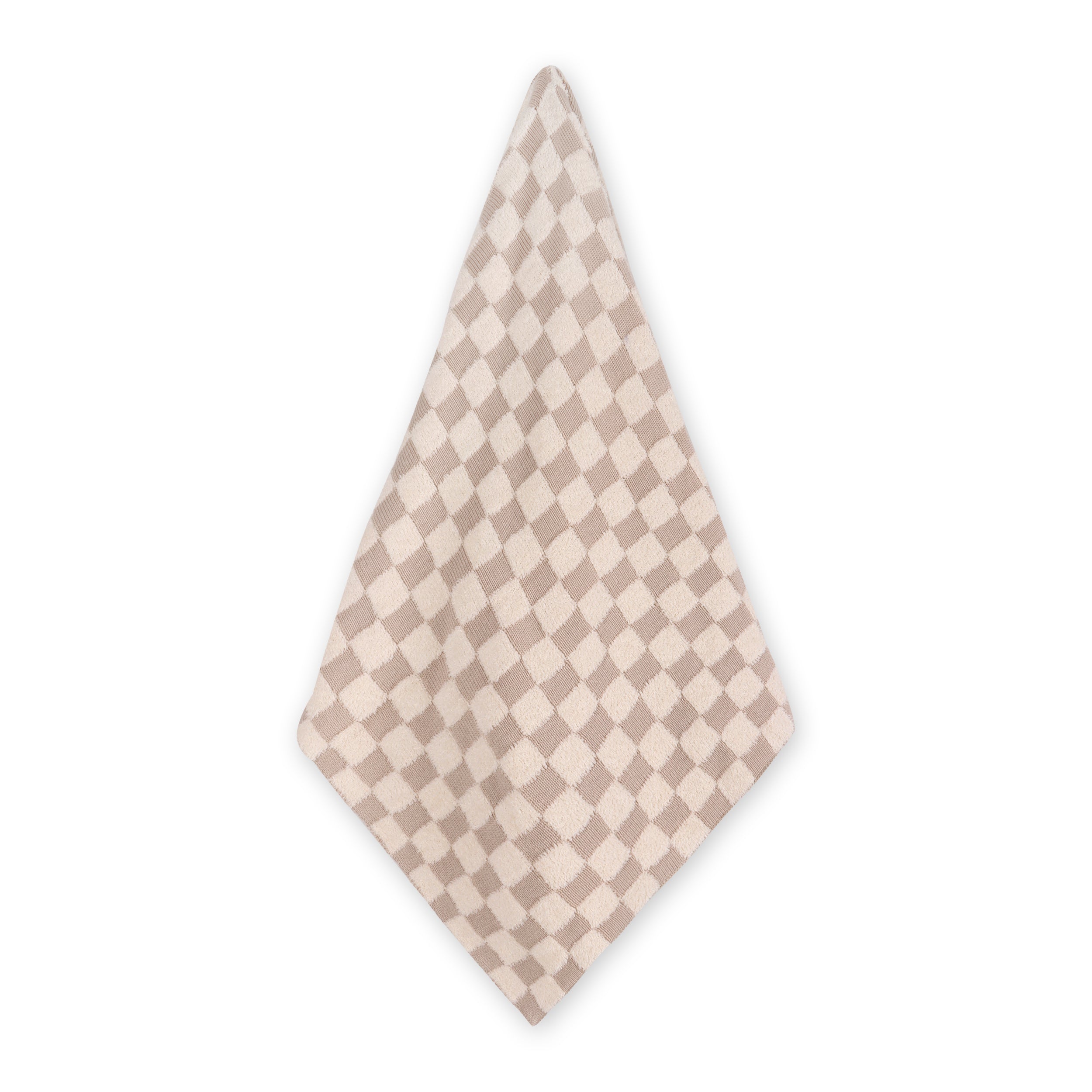 Checkered - Jacquard Terry Knit Baby Blankets (Organic Cotton) - 2 Colors