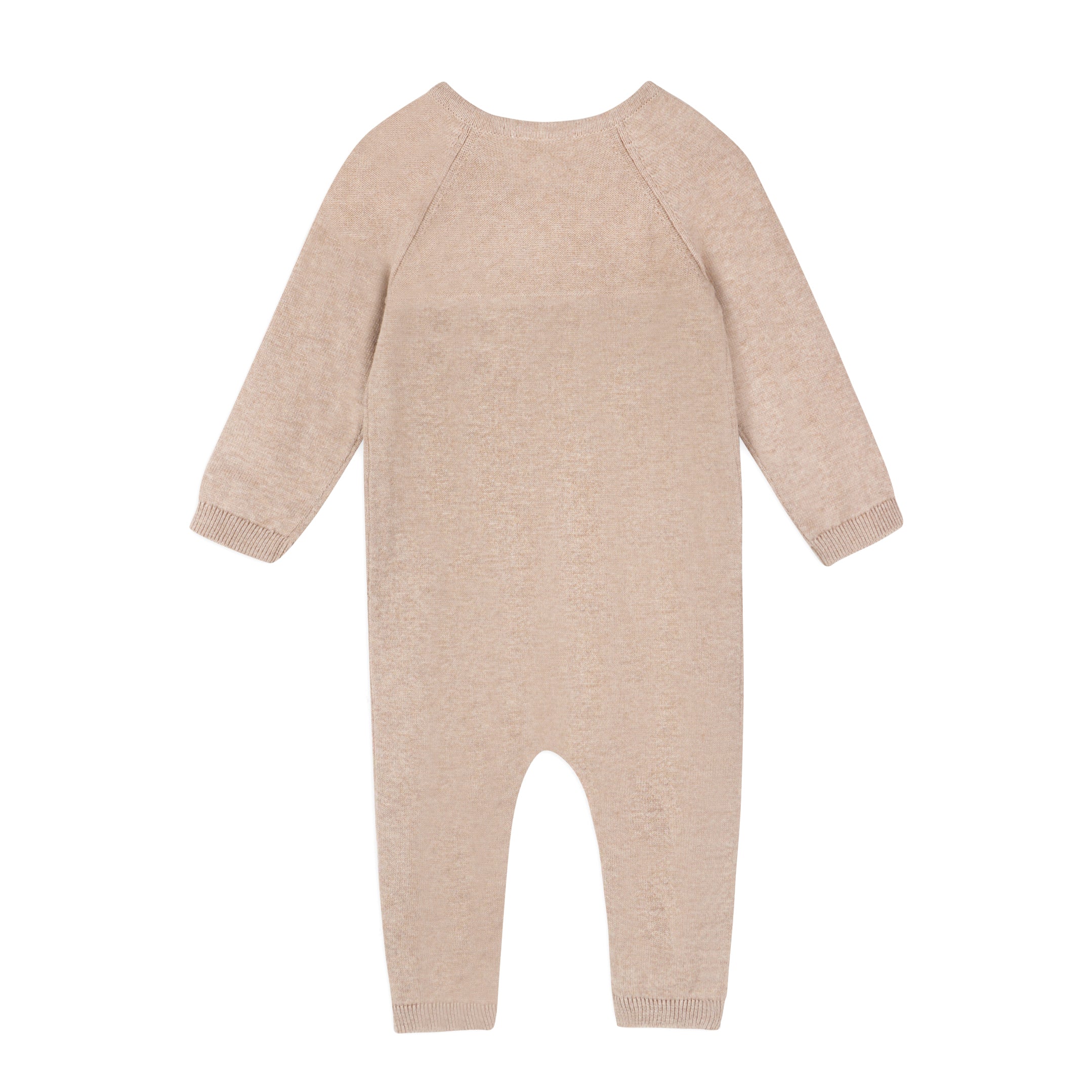 Pointelle Cable Knit Baby Jumpsuit (Organic Cotton)
