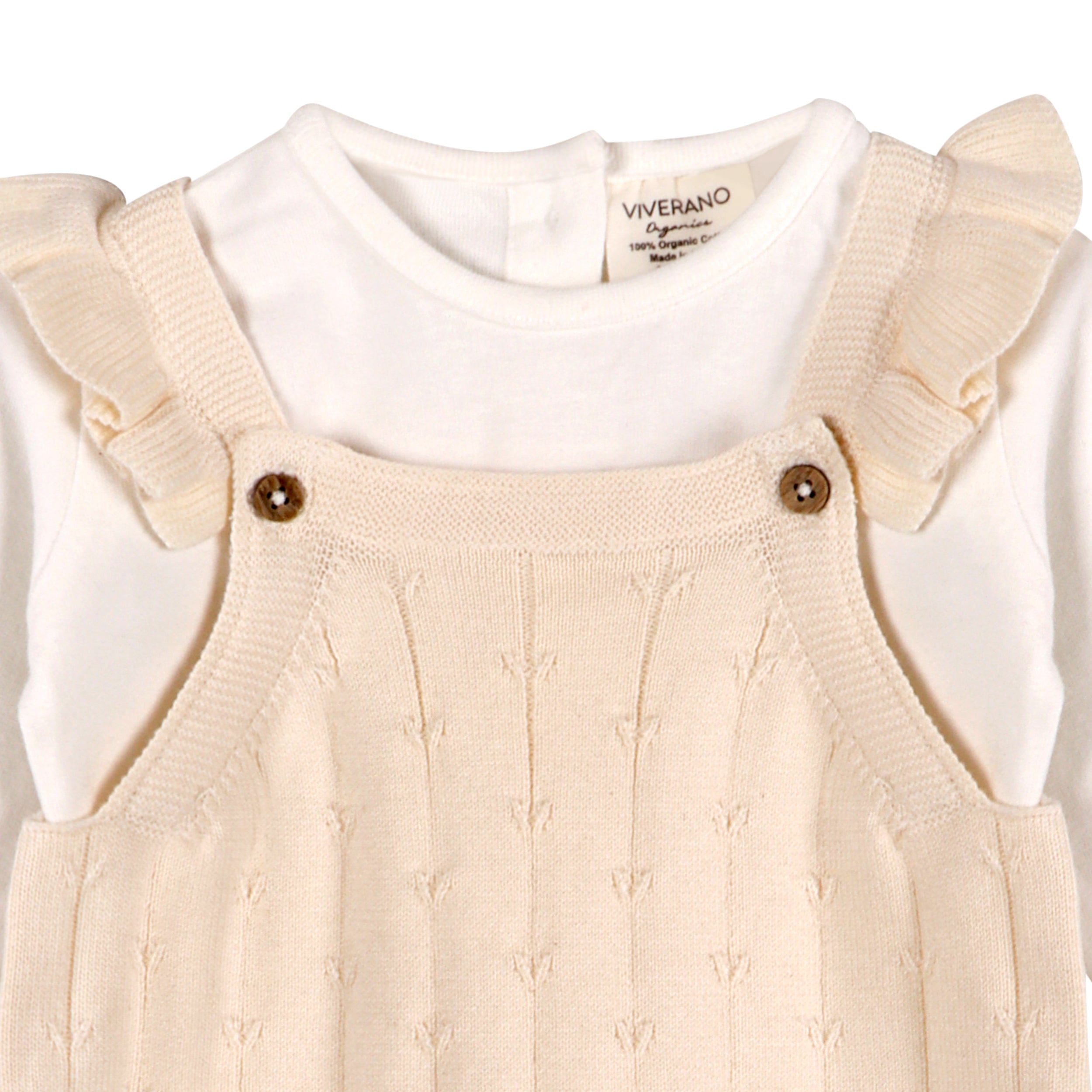 Sleeveless Ruffle Knit Baby Romper & Bodysuit SET (Organic Cotton)