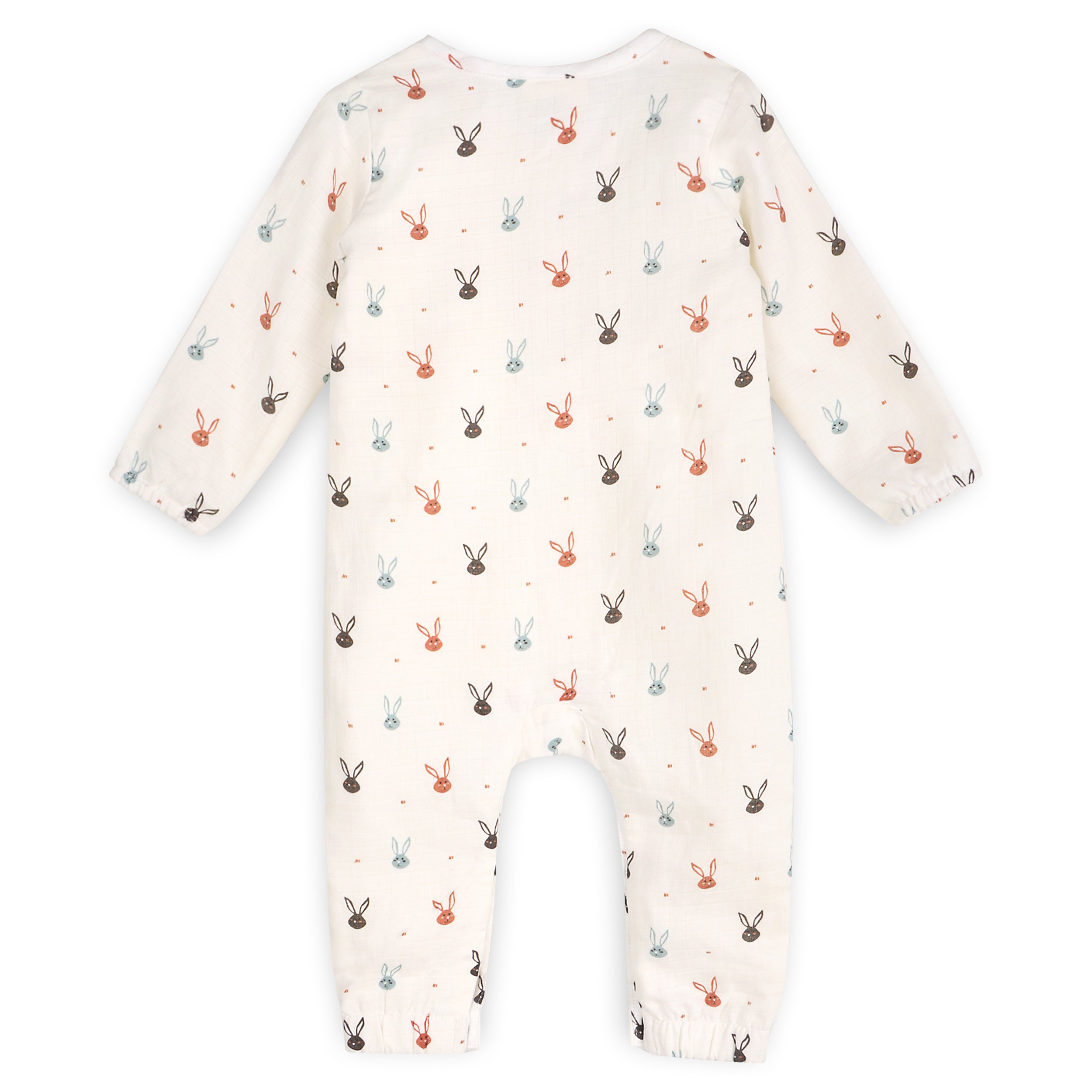 Mini Bunnies Long Sleeve Baby Jumpsuit (Organic Muslin)