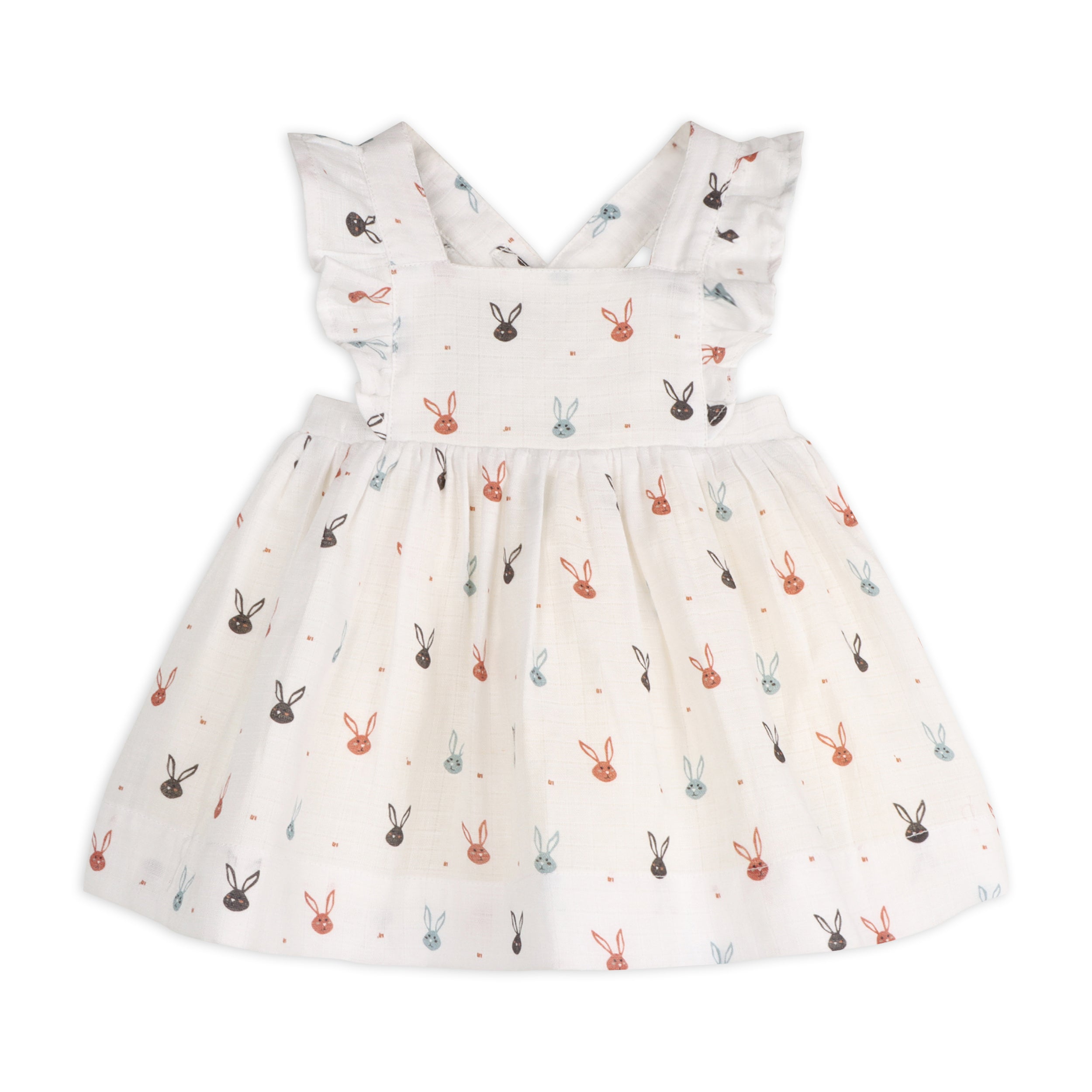 Mini Bunnies Baby Dress + Bloomer (Organic Muslin)