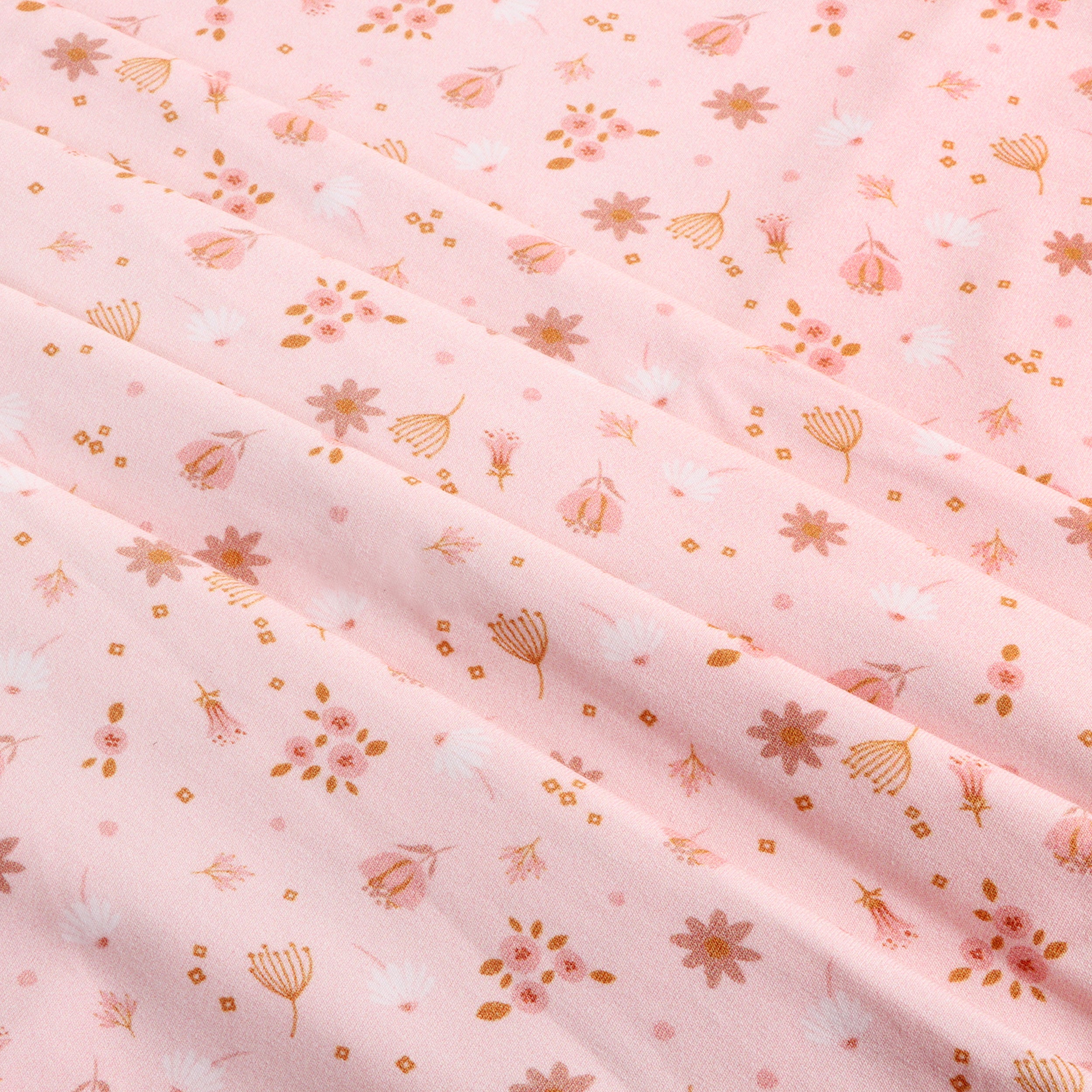 Pink Floral Reversible Baby Blanket (Organic Jersey)