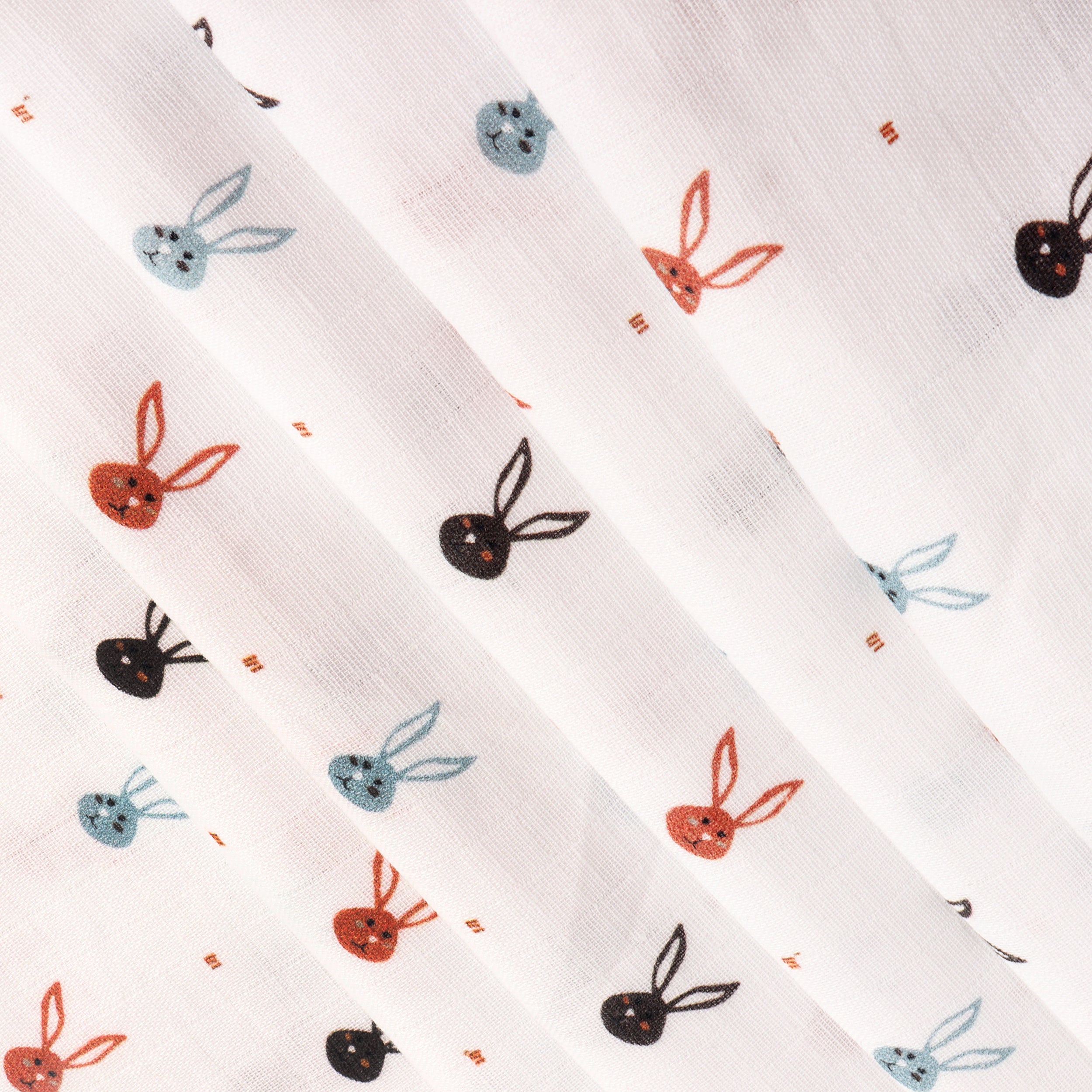 Mini Bunnies Baby Swaddle Blanket (Organic Muslin)