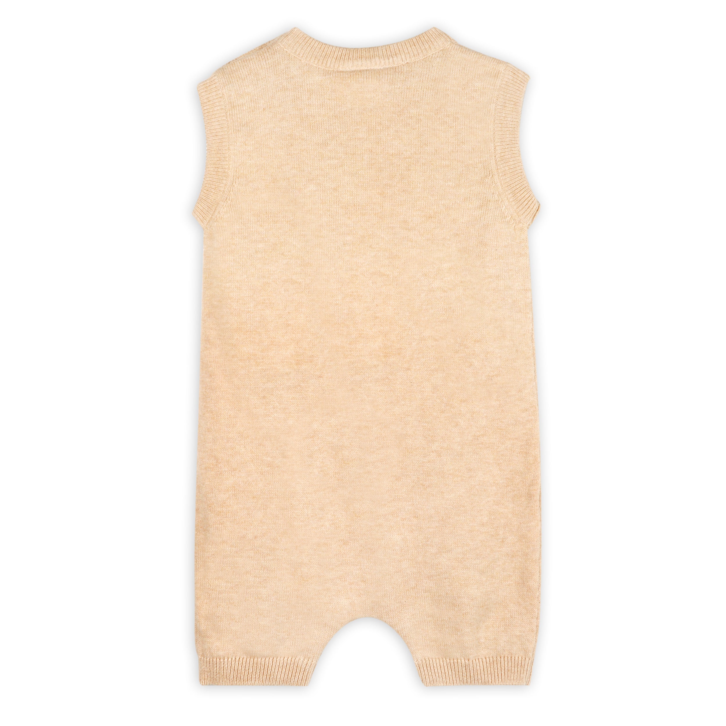 Bunny Rabbit Embroidered Sweater Knit Baby Romper (Organic Cotton)