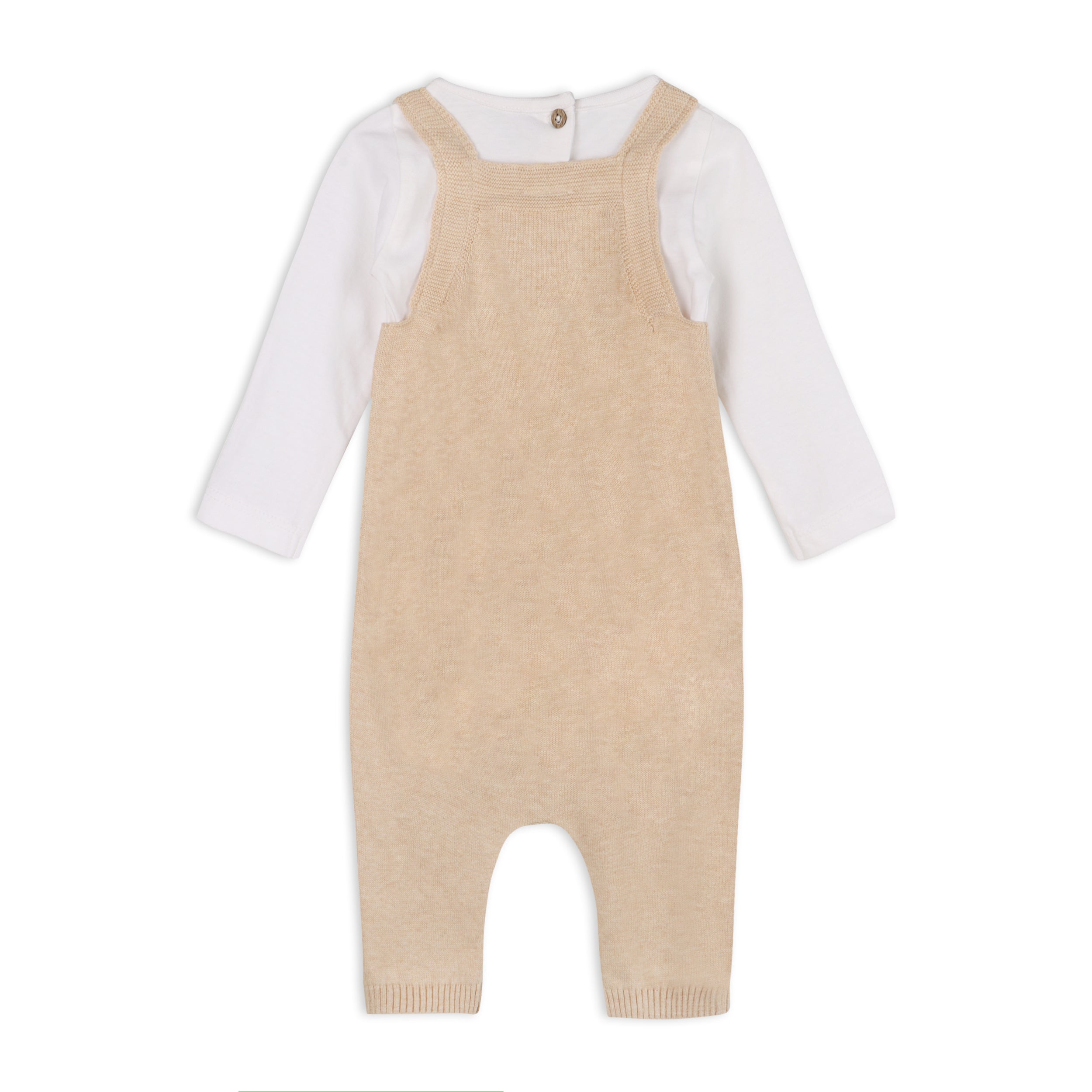 Farm Embroidered Baby Overall & Bodysuit Set (Organic Cotton)