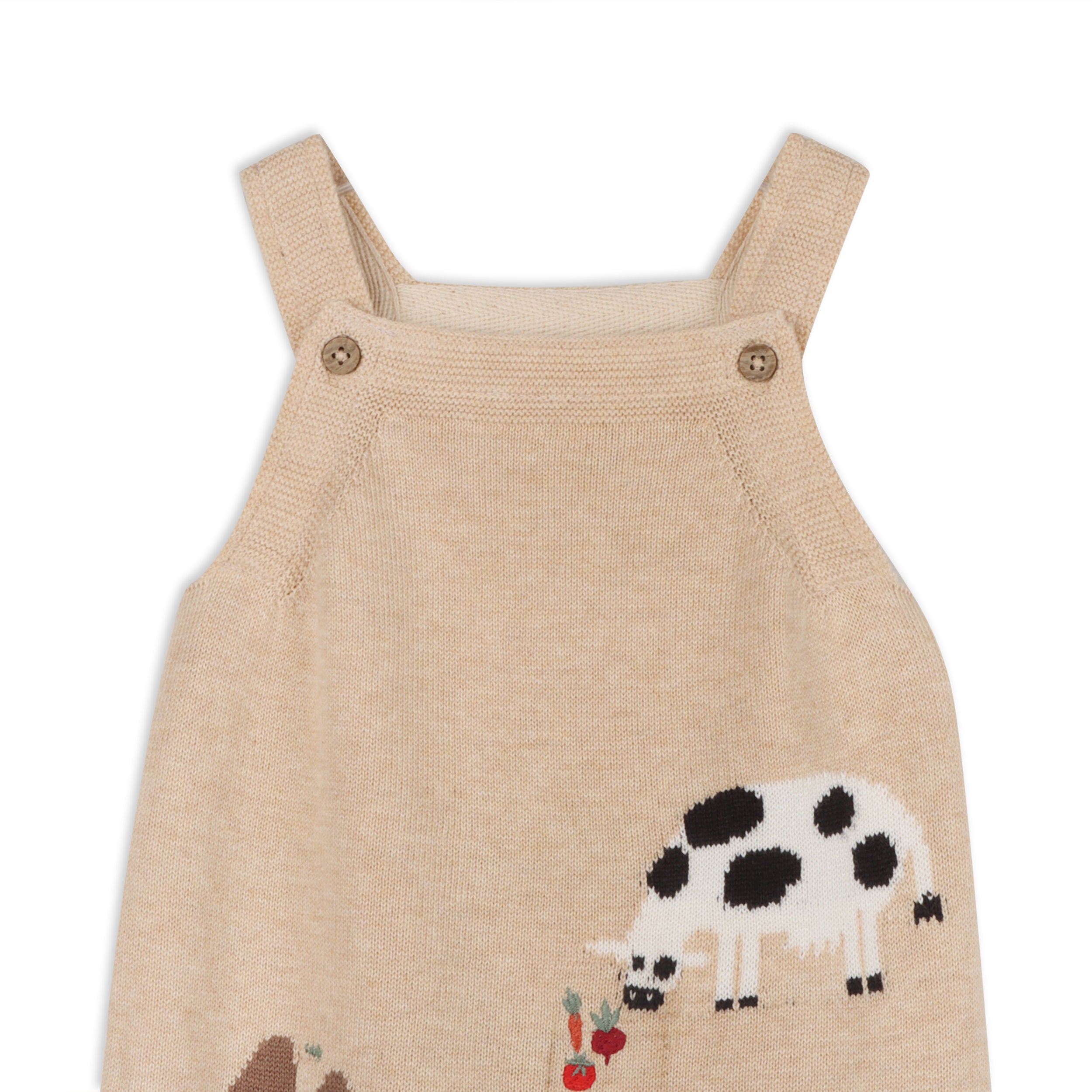 Farm Embroidered Baby Overall & Bodysuit Set (Organic Cotton)