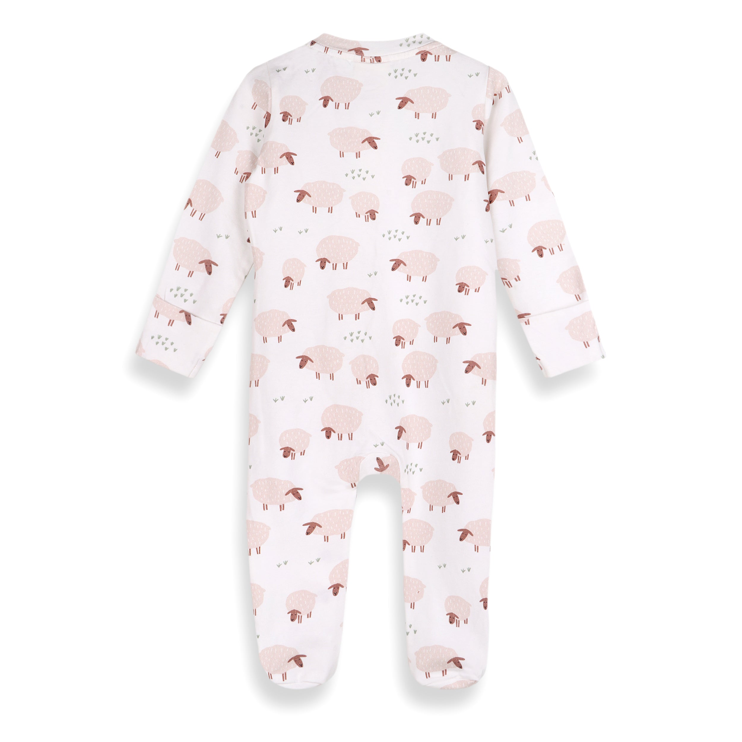 Sheep Zipper Baby Footie (Organic Jersey)