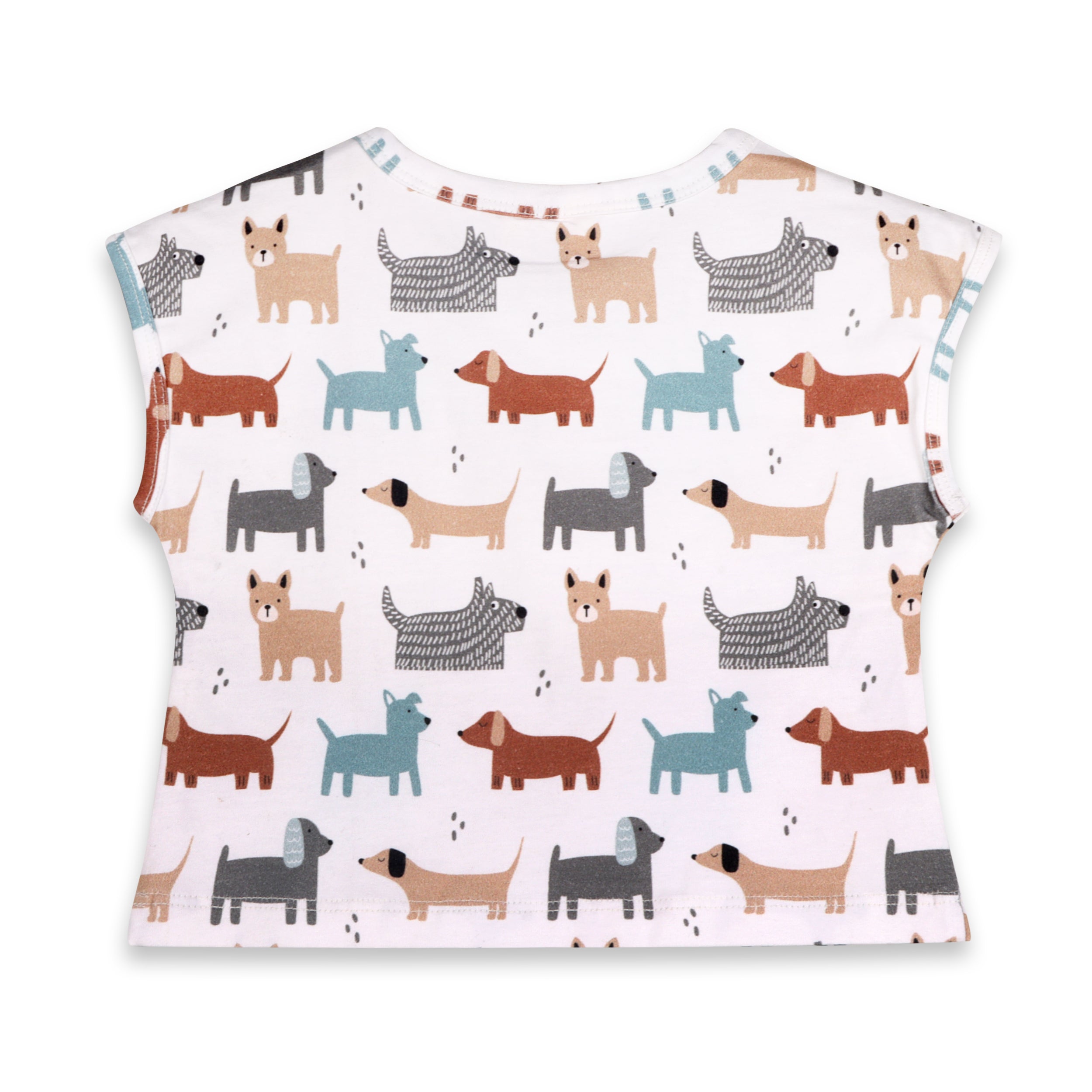 Dog Baby Short Sleeve Tee Top + Shorts Set (Organic Jersey)