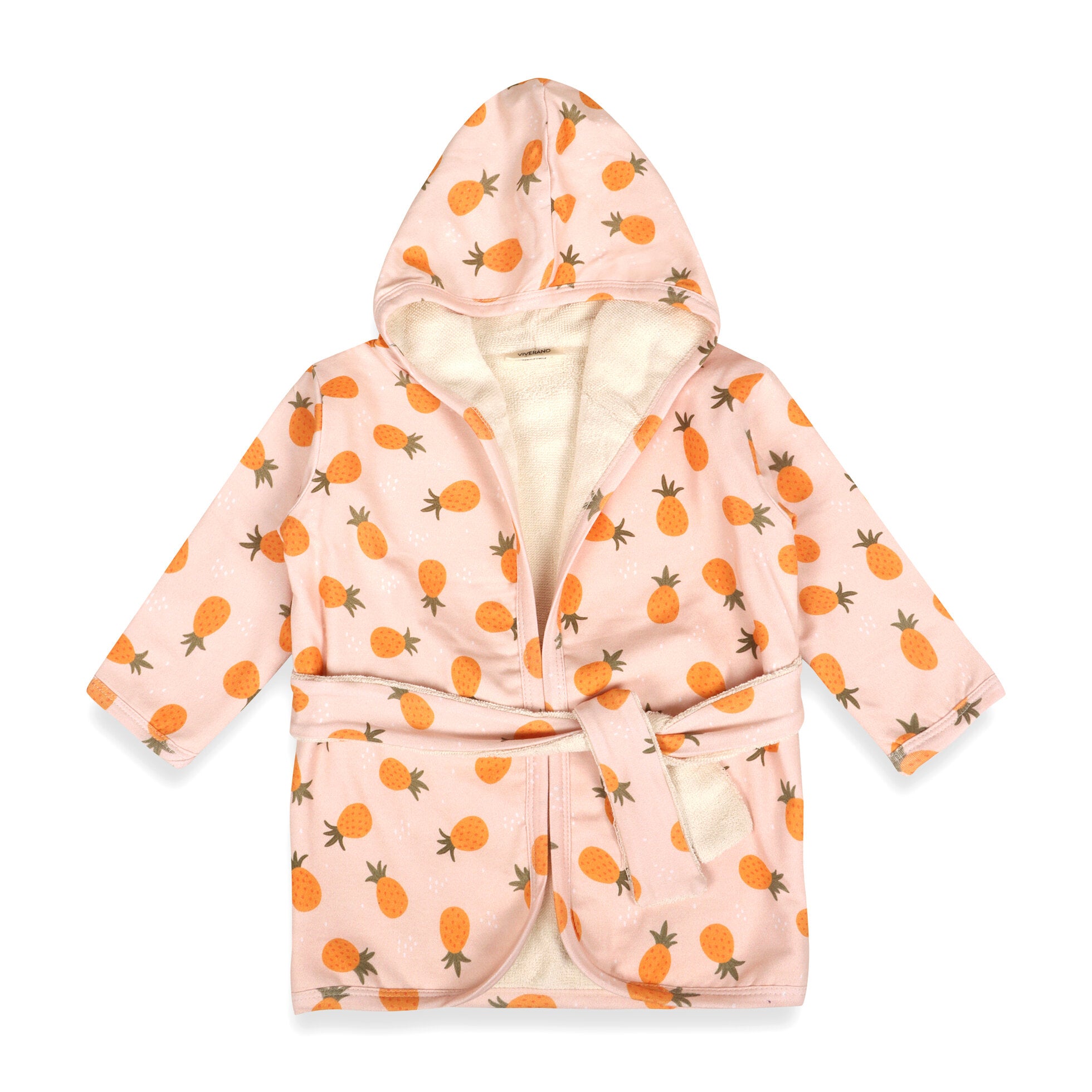 Pineapple Baby Hooded Bathrobe (Organic Jersey)