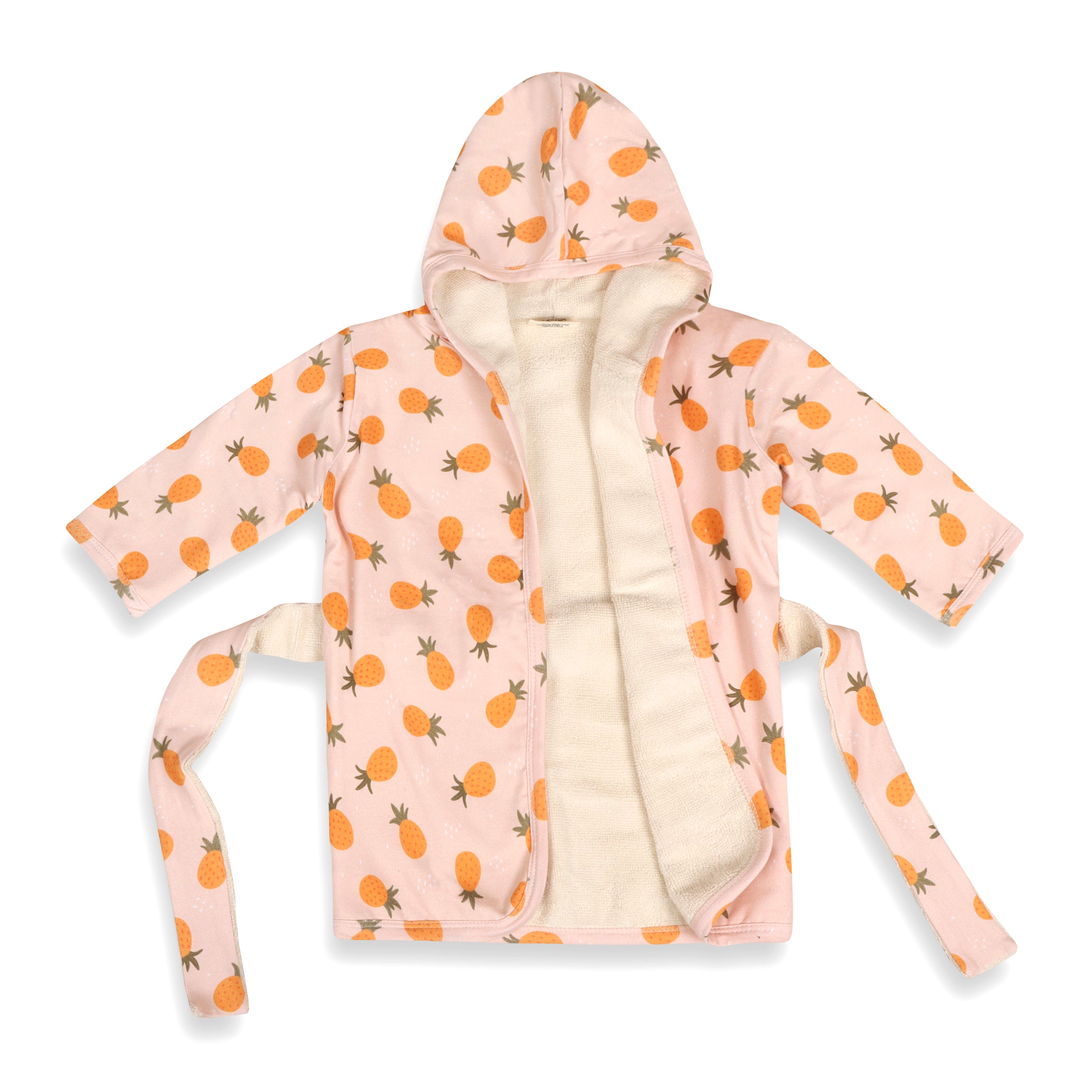 Pineapple Baby Hooded Bathrobe (Organic Jersey)