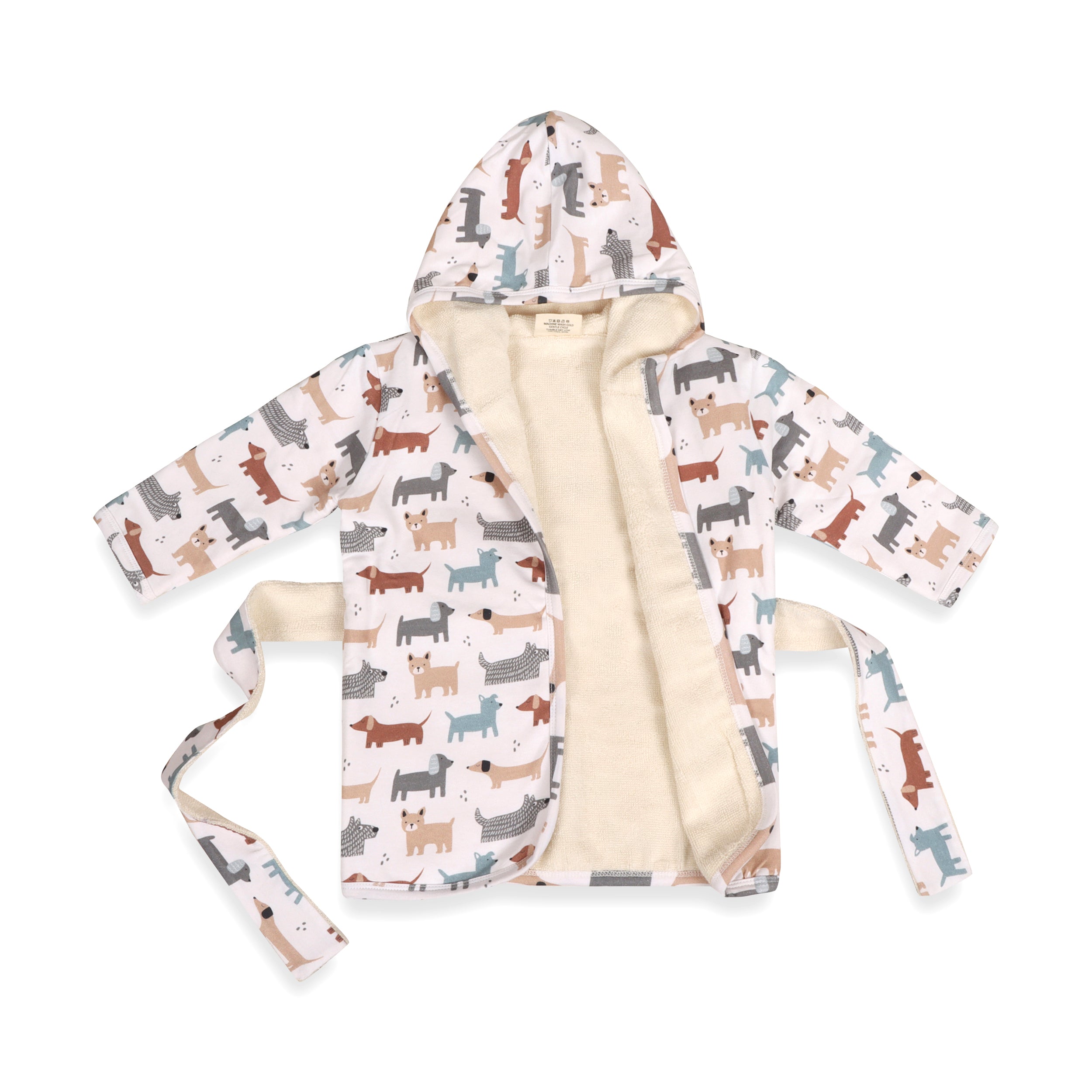 Dog Baby Hooded Bathrobe (Organic Jersey)