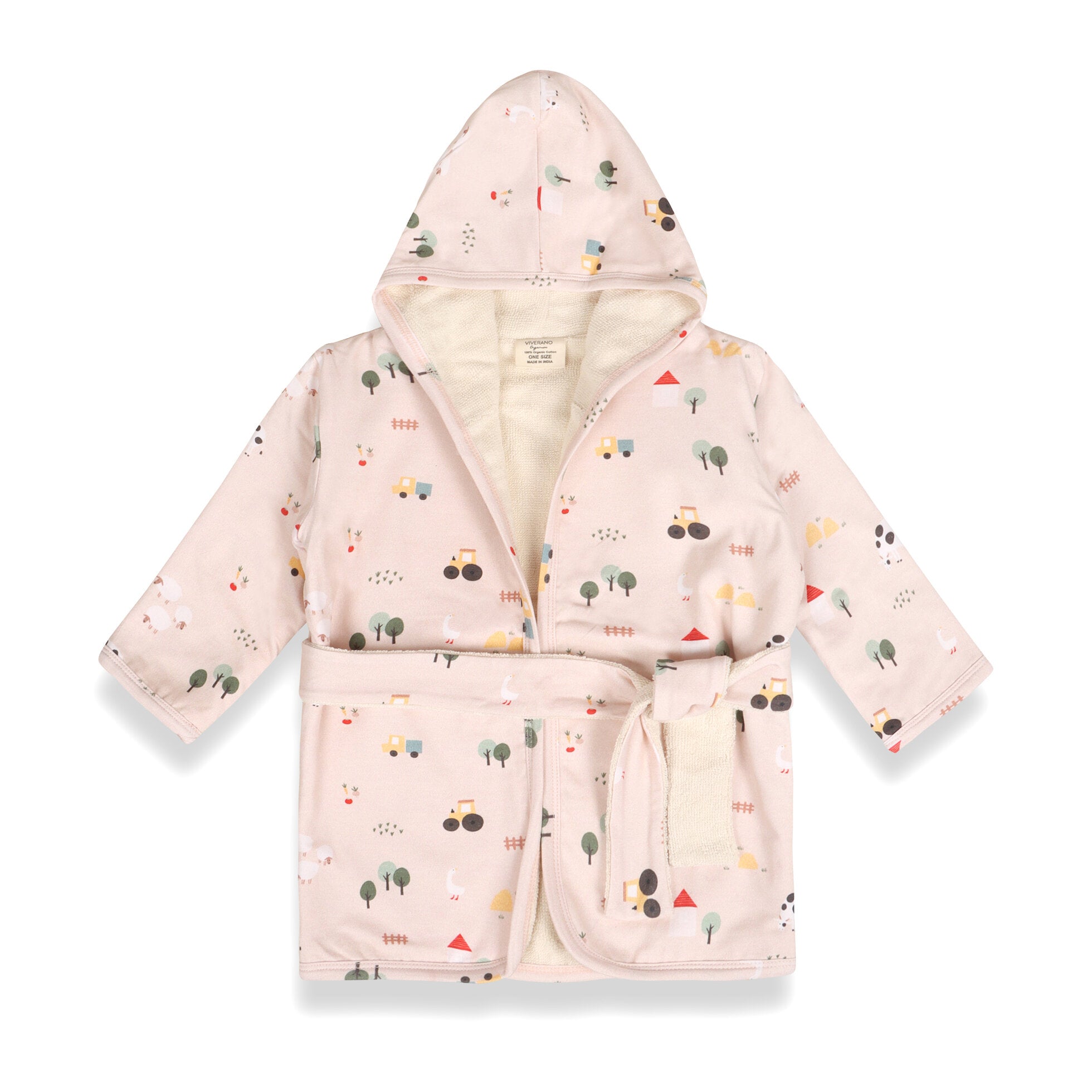 Farm Baby Hooded Bathrobe (Organic Jersey)