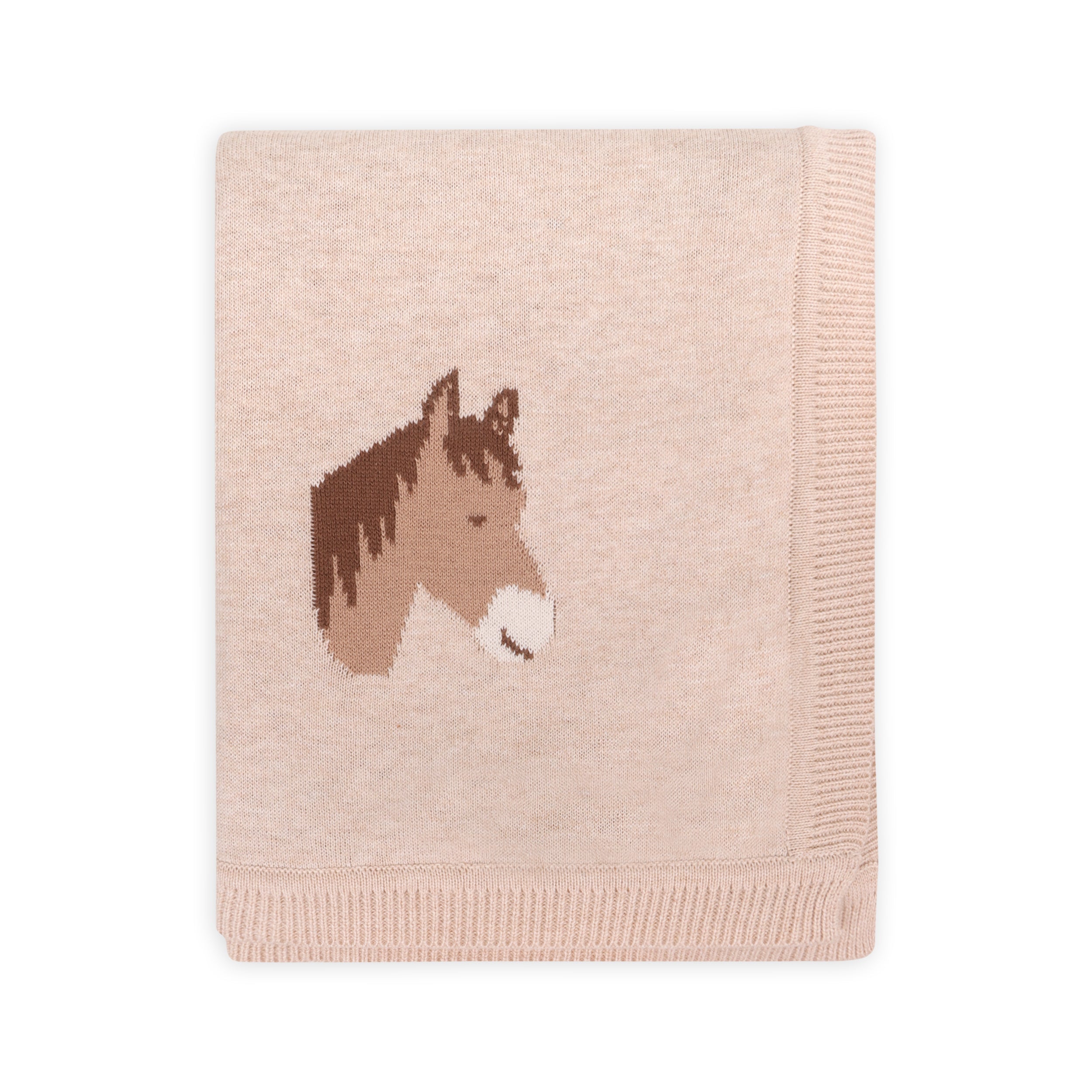 Match It - Horse Baby Hat & Horse Baby Blanket (Organic Baby Gifts)