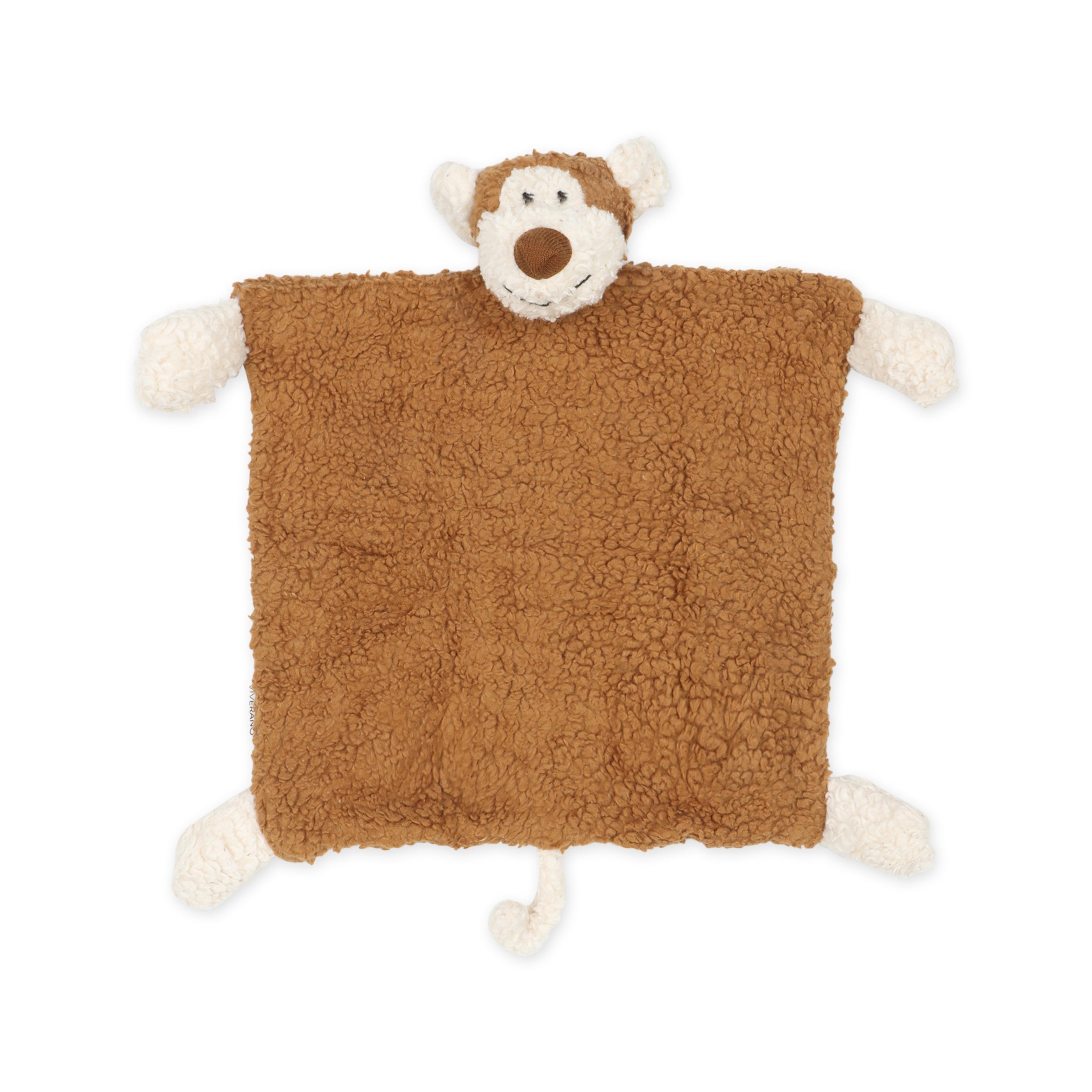 MONKEY - Organic SHERPA Lovey Baby Security Blanket Cuddle Cloth