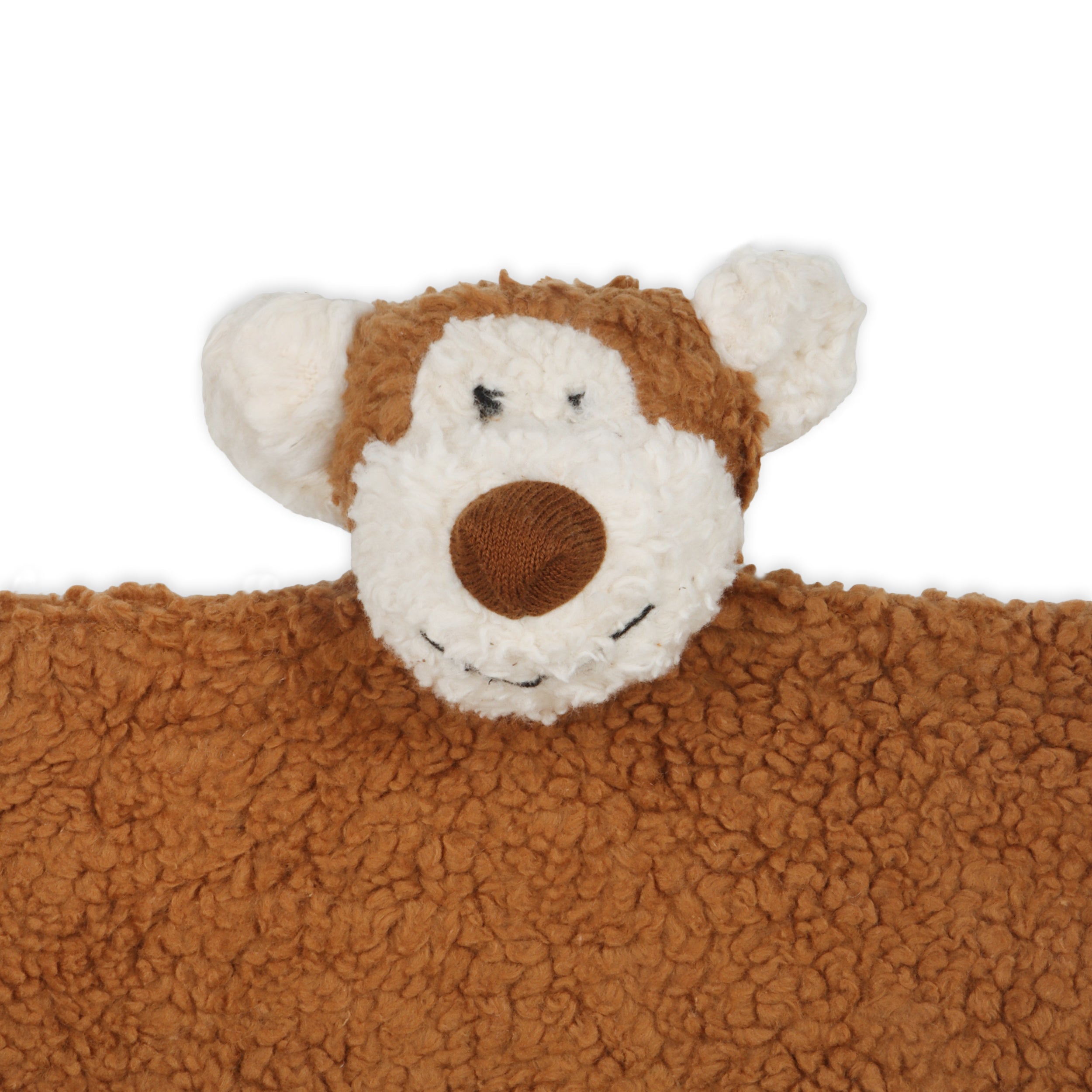 MONKEY - Organic SHERPA Lovey Baby Security Blanket Cuddle Cloth
