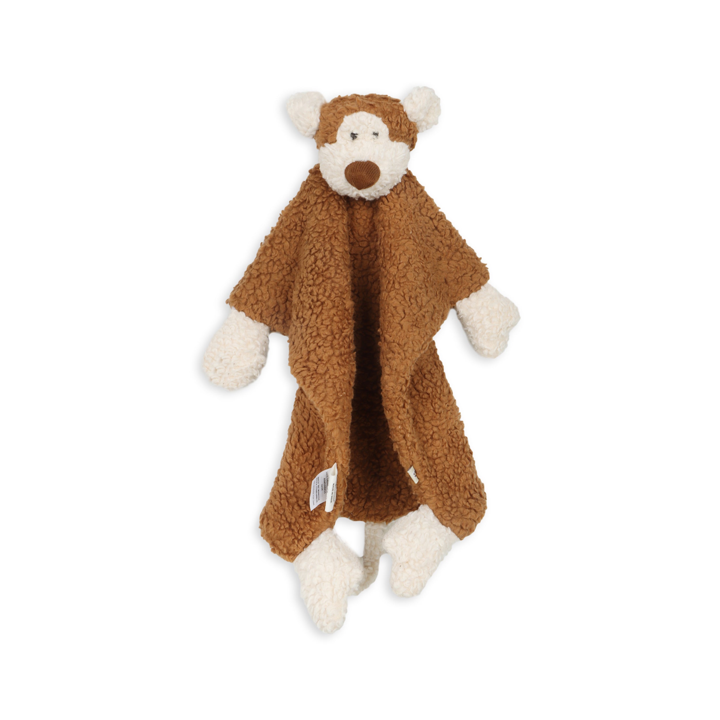 MONKEY - Organic SHERPA Lovey Baby Security Blanket Cuddle Cloth