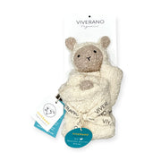 LAMB - Organic SHERPA Lovey Baby Security Blanket Cuddle Cloth