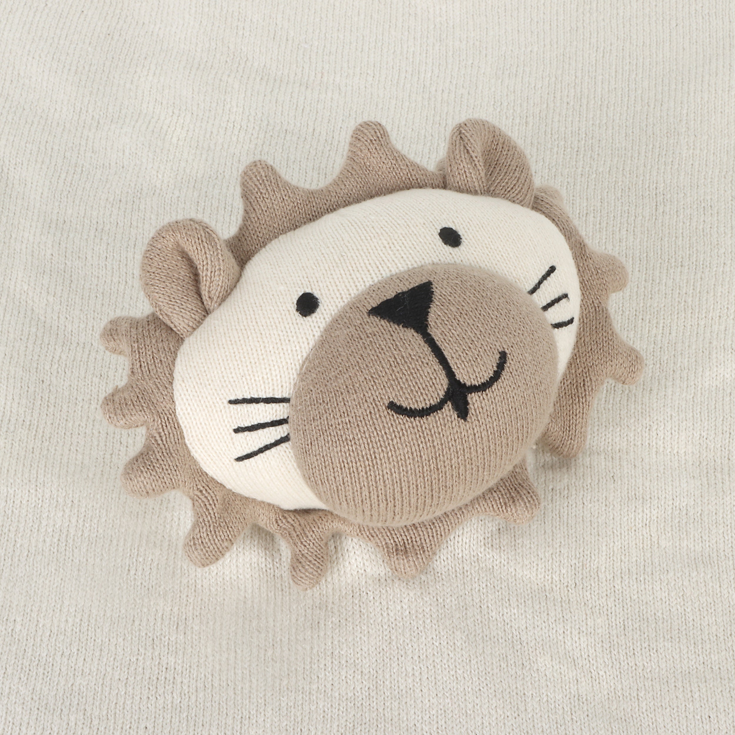 Organic Baby Lovey Security Blanket Cuddle Cloth - Lion (Viverano)