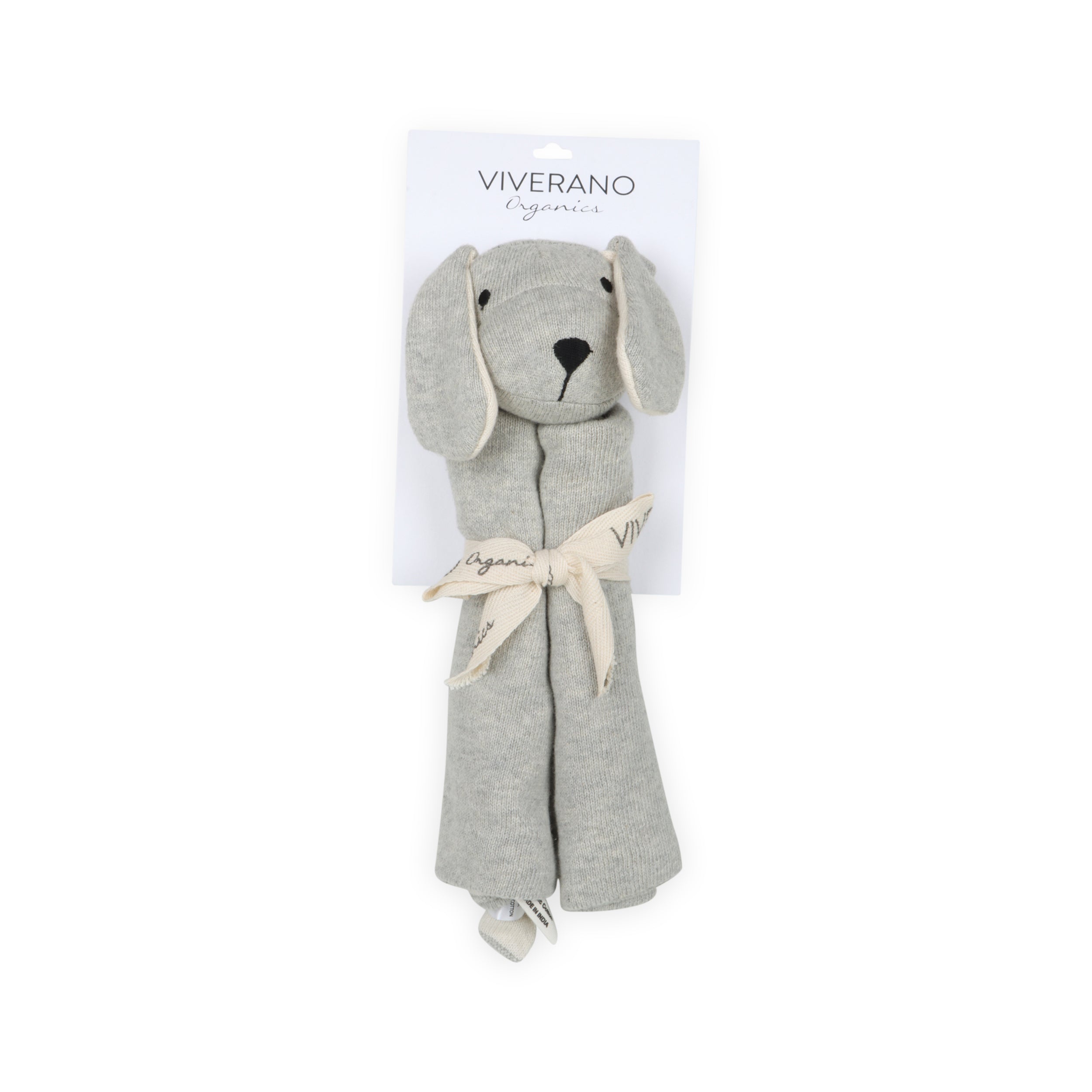 Puppy Dog Organic Baby Lovey Security Blanket Cuddle Cloth (Viverano)
