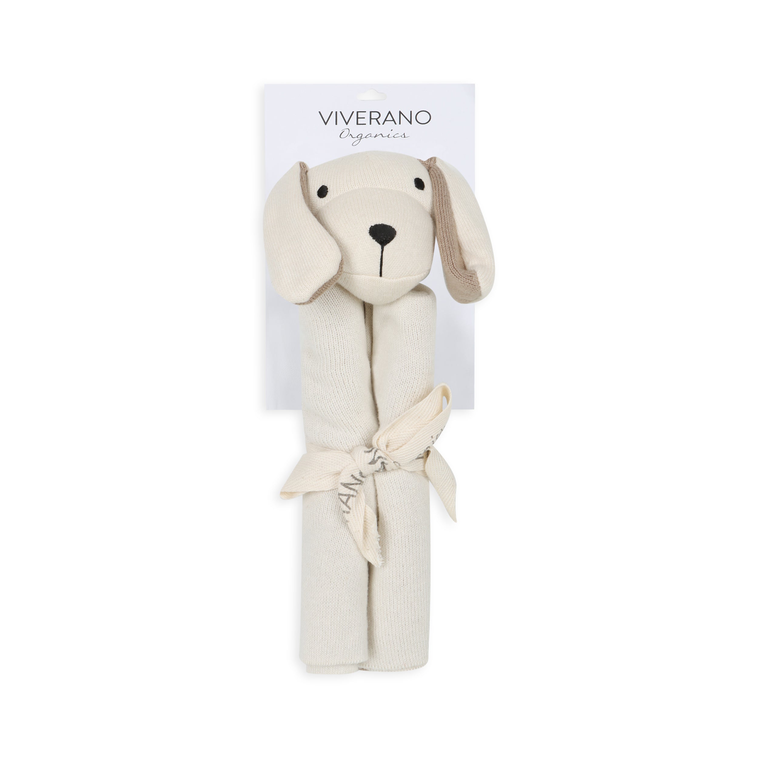 Puppy Dog Organic Baby Lovey Security Blanket Cuddle Cloth (Viverano)