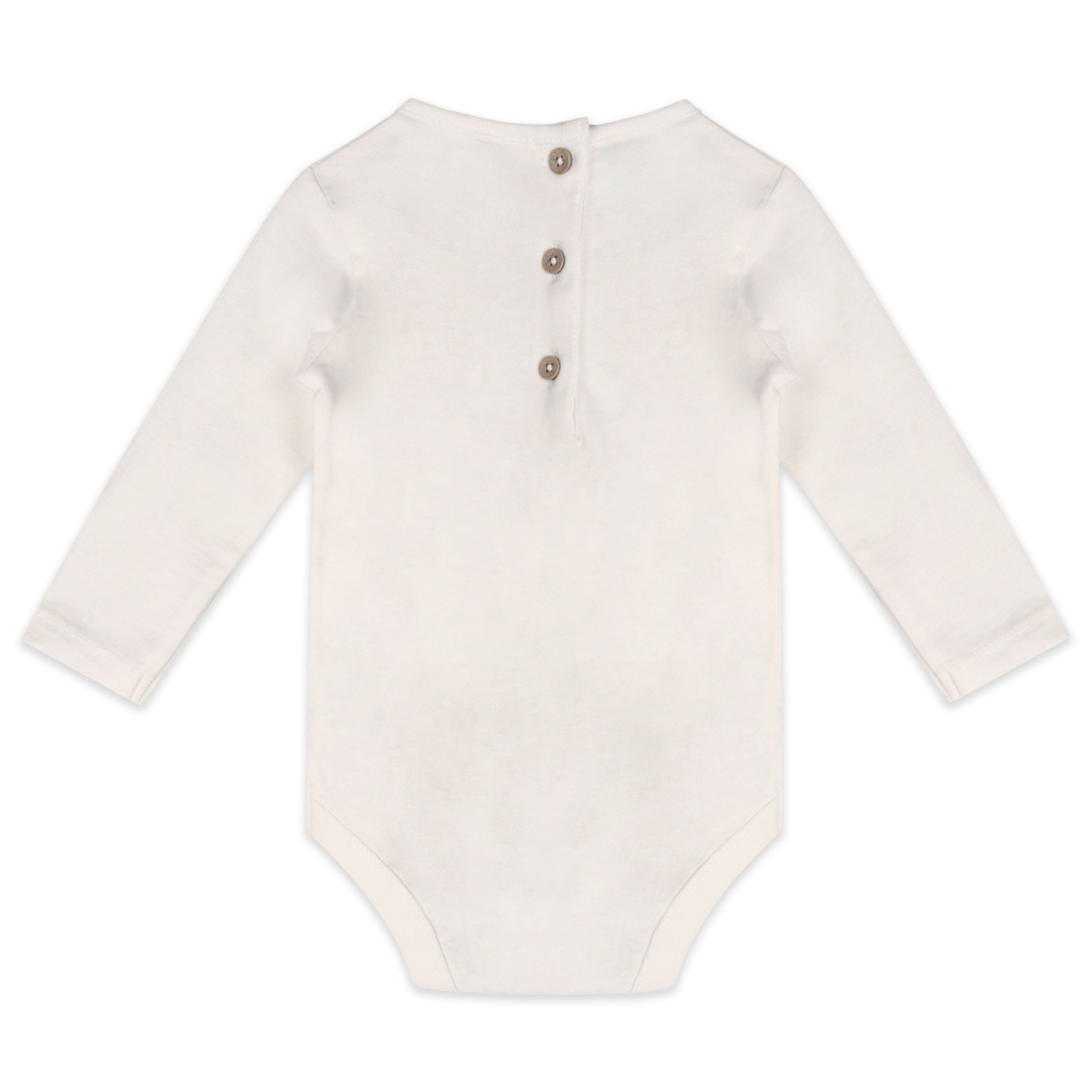 Organic Long Sleeve Baby Bodysuit (Back)