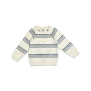 Stripe Sweater Knit Baby Pullover & Pants 2pc SET (Organic Cotton)