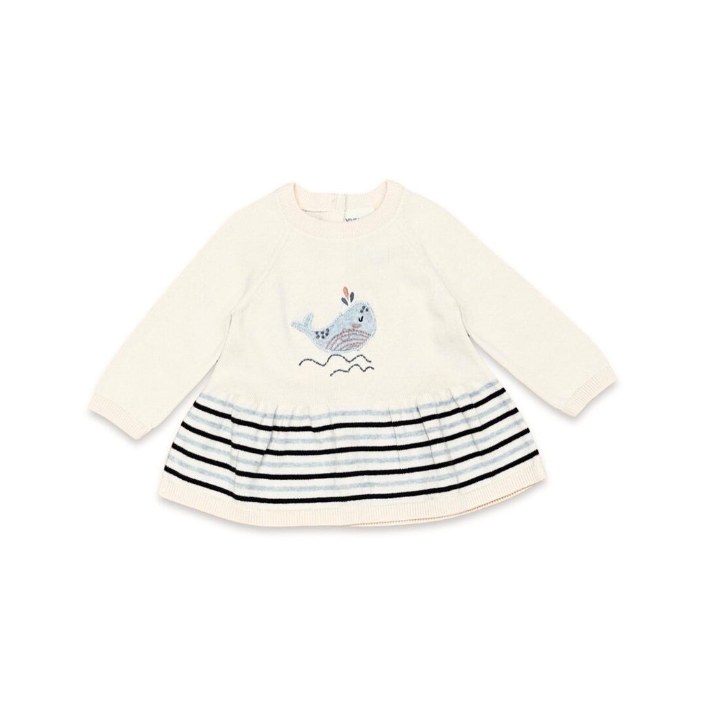 Babyhug Woven Short Sleeves Net Sequin Embroidered Ethnic Dress - White main image 0