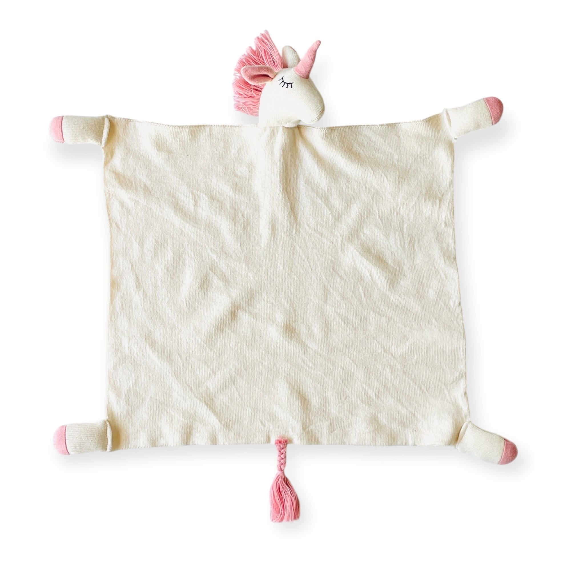 Organic Baby Lovey Security Blanket Cuddle Cloth - Unicorn (Viverano)