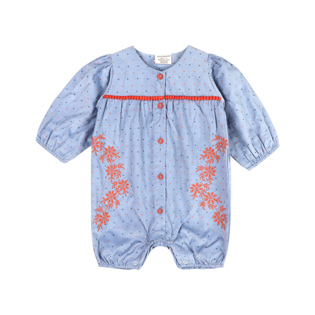Chiara Embroidered Romper (Baby)