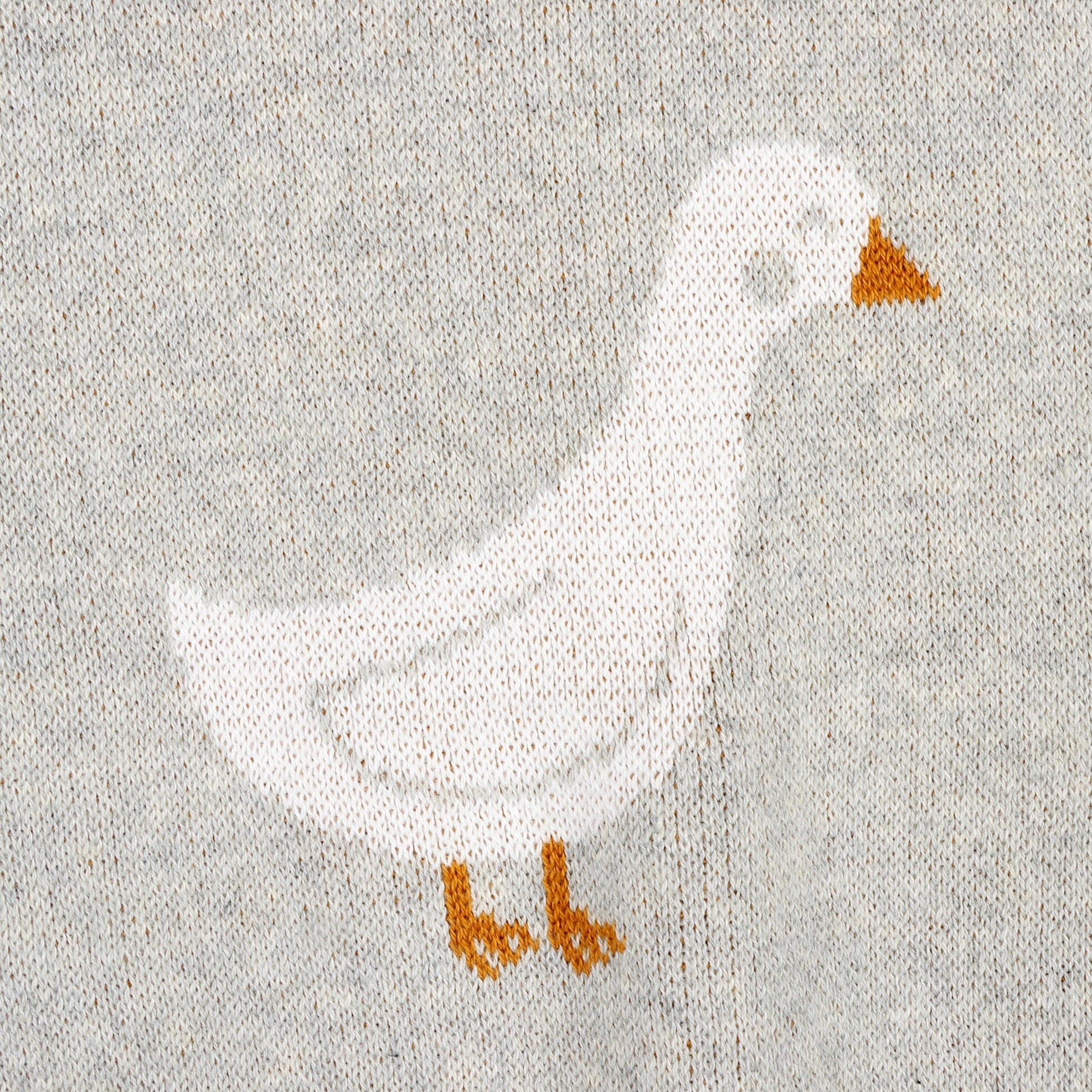 Duck Waddle - Jacquard Sweater Knit Baby Blanket (Organic Cotton)